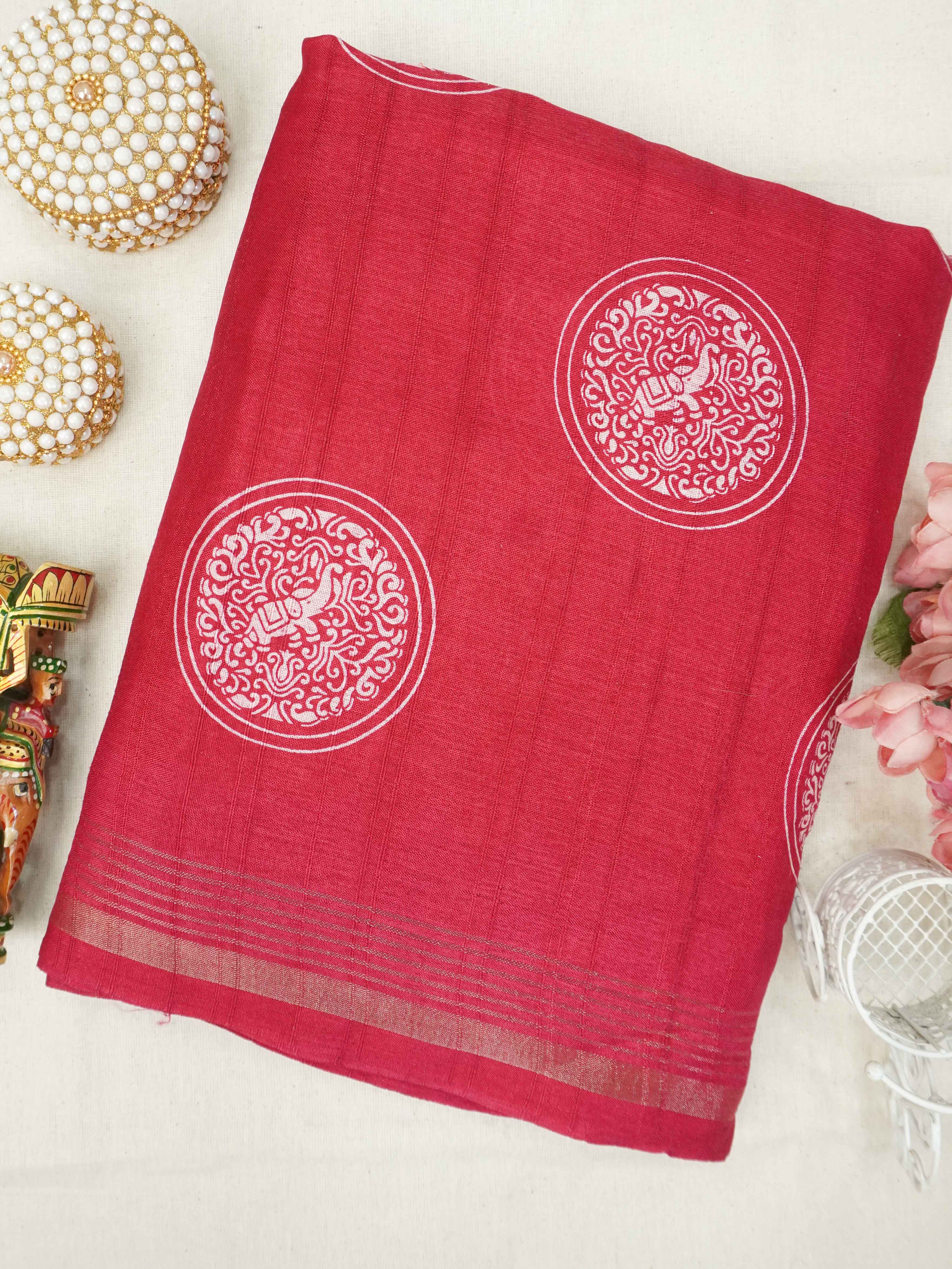 Fancy Printed Saree | TTDS3187