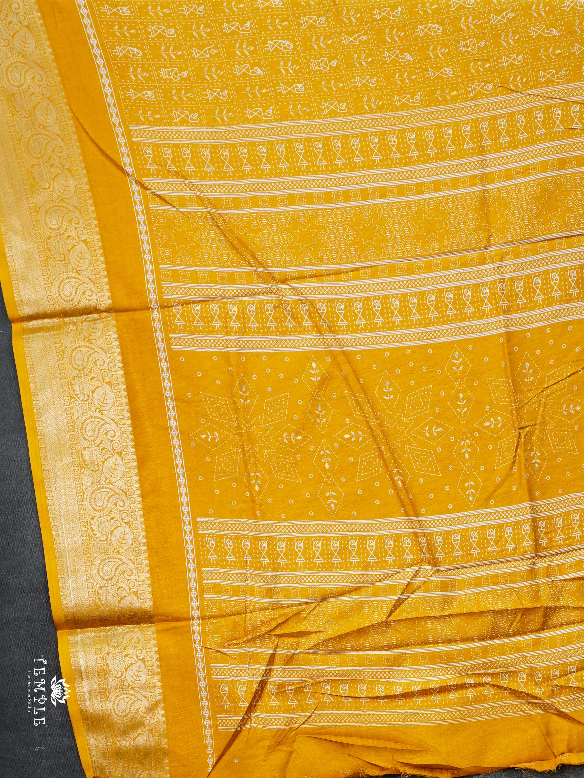 Printed Mulberry Silk Saree | TTDS2767