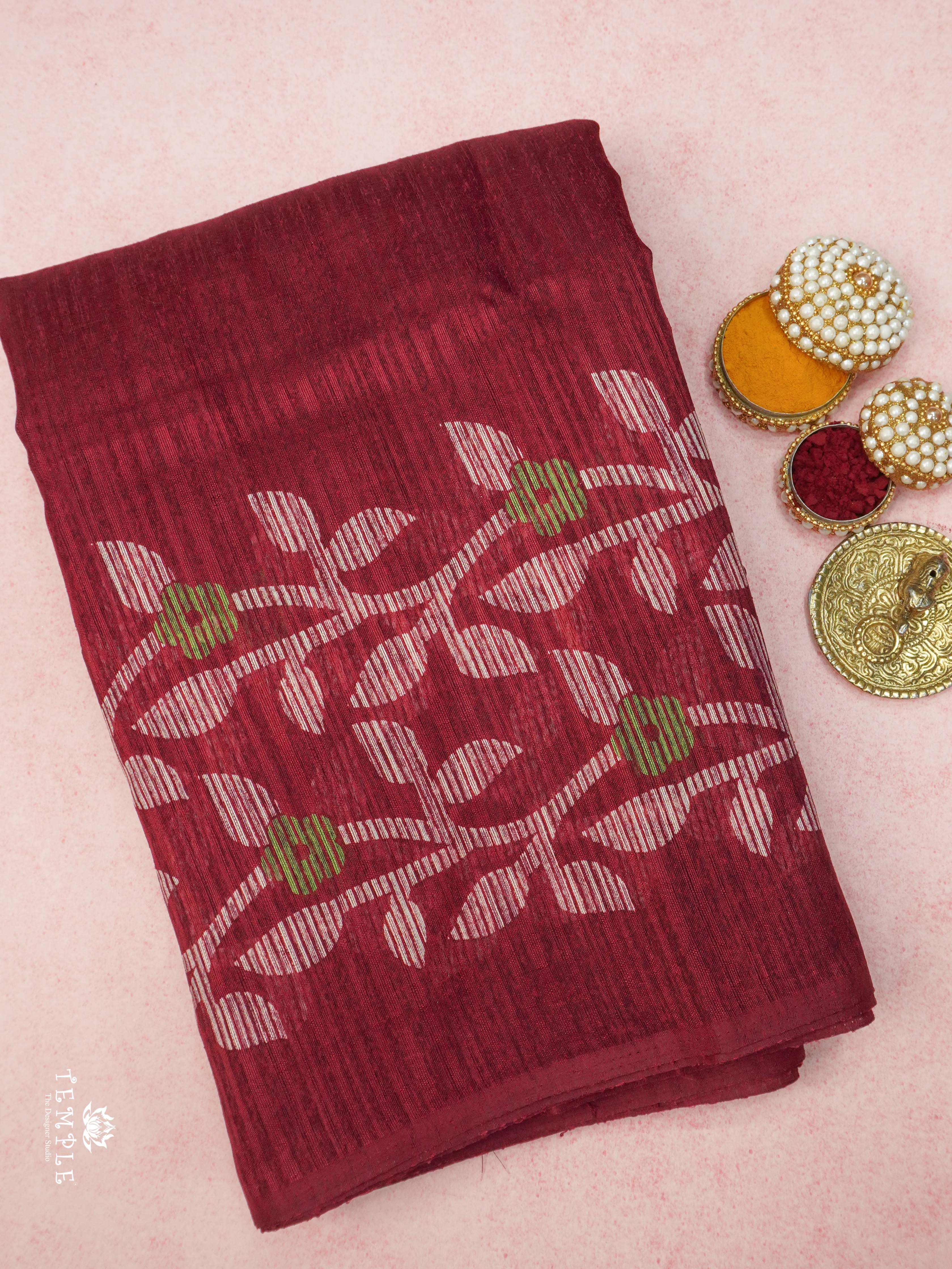 Linen Silk Saree | TTDS2266