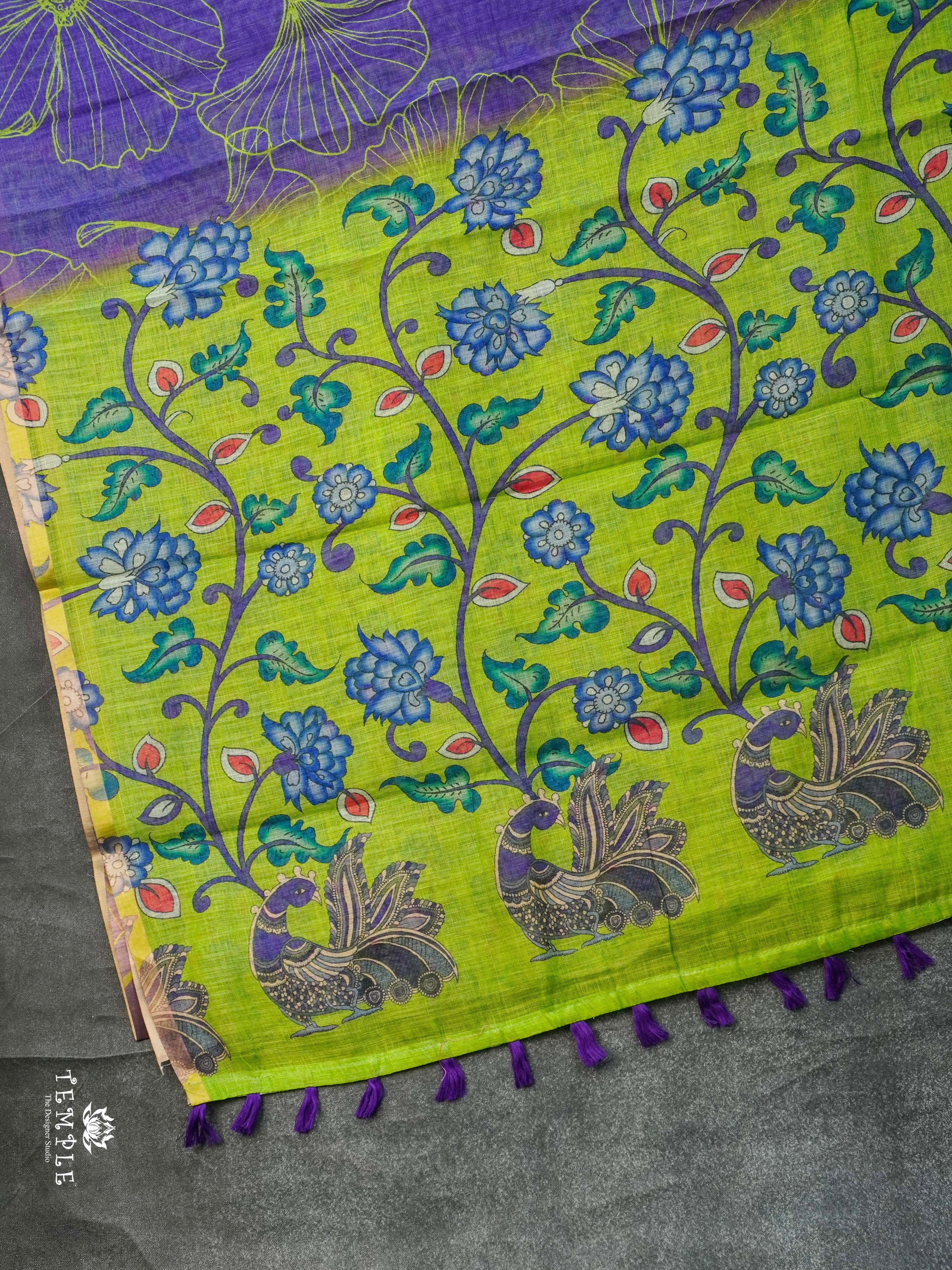 Printed Chanderi Cotton Saree | TTDS2171