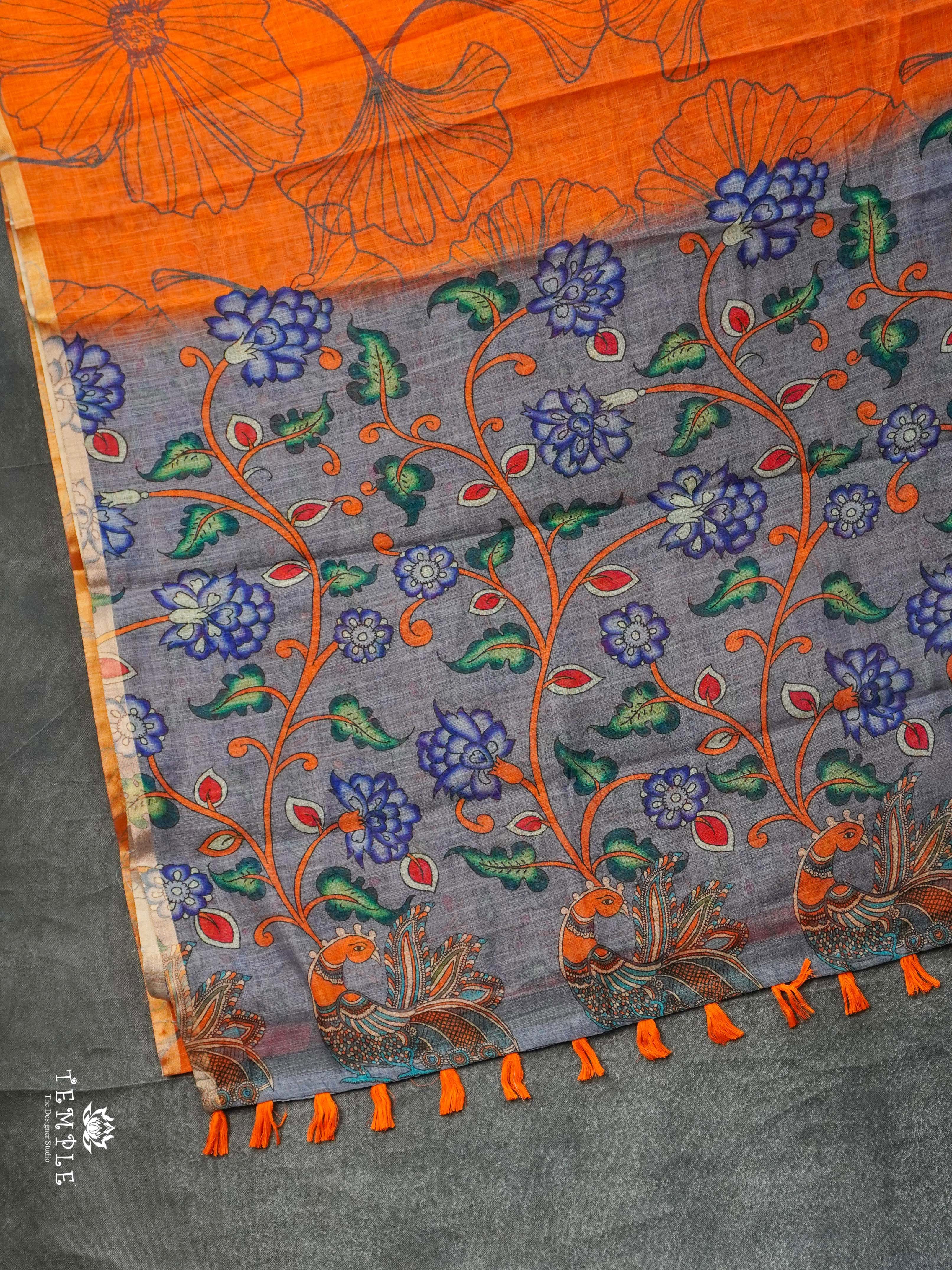 Printed Chanderi Cotton Saree | TTDS2171