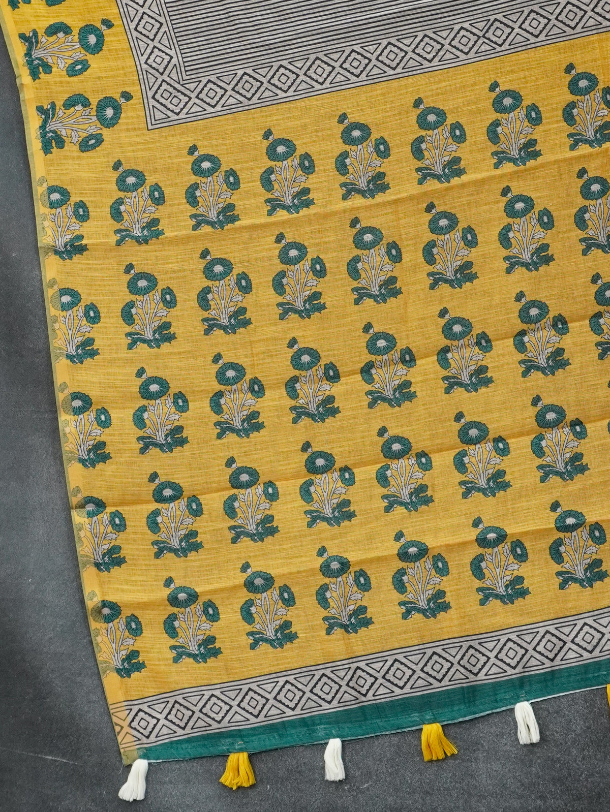Linen Cotton Saree | TTDS3614