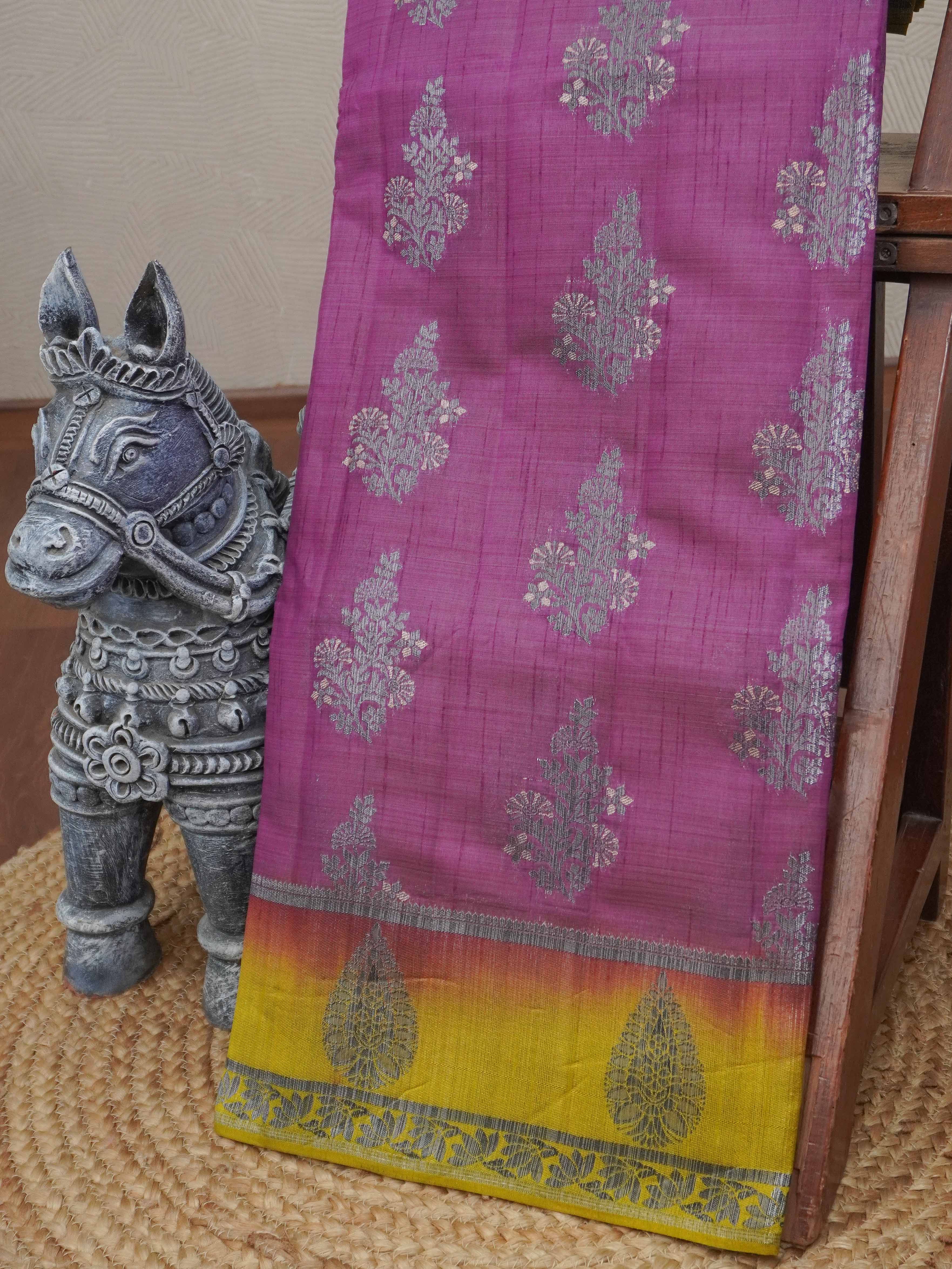 Semi Tussar Silk Saree | TTDS3192