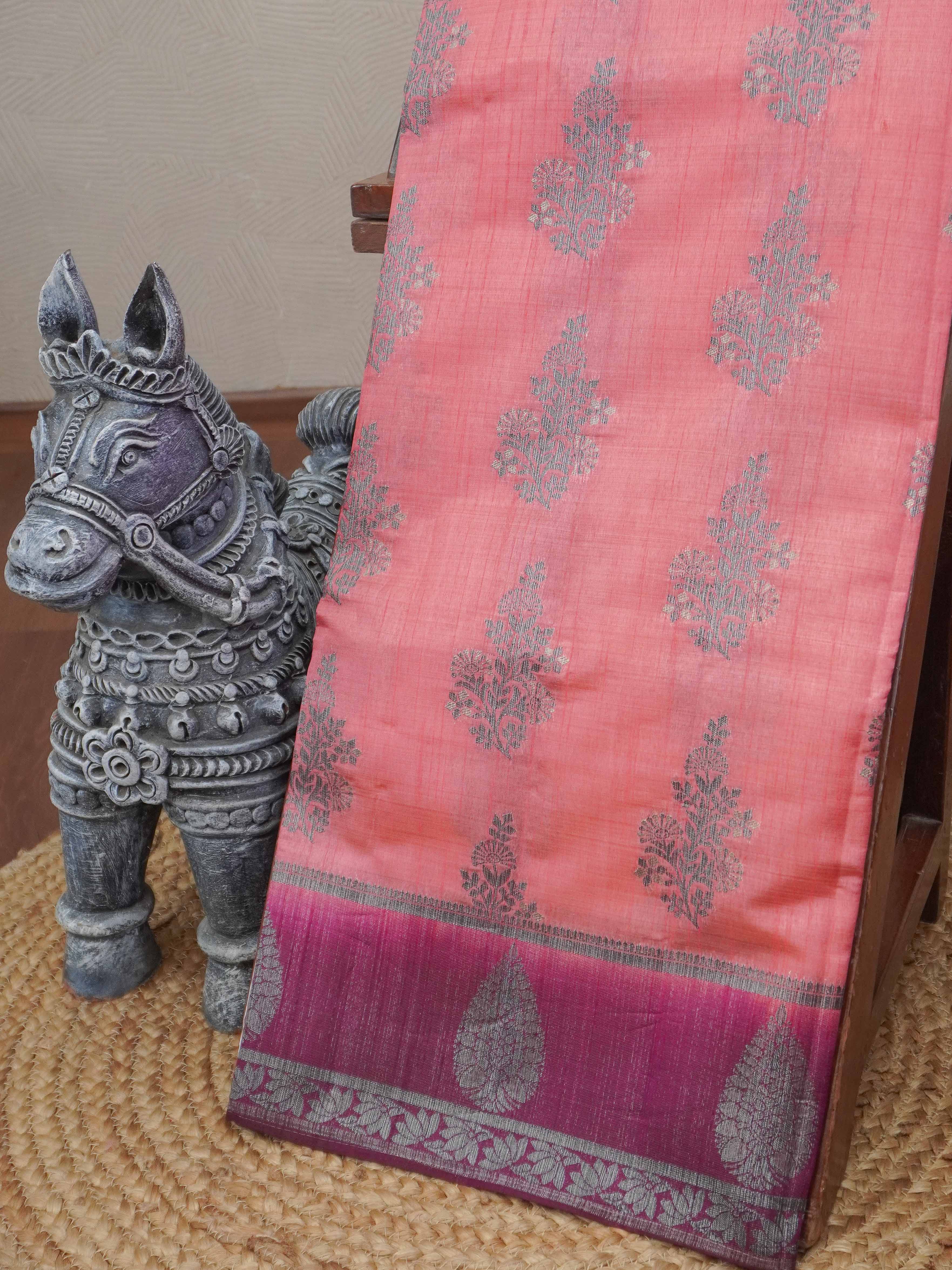 Semi Tussar Silk Saree | TTDS3192