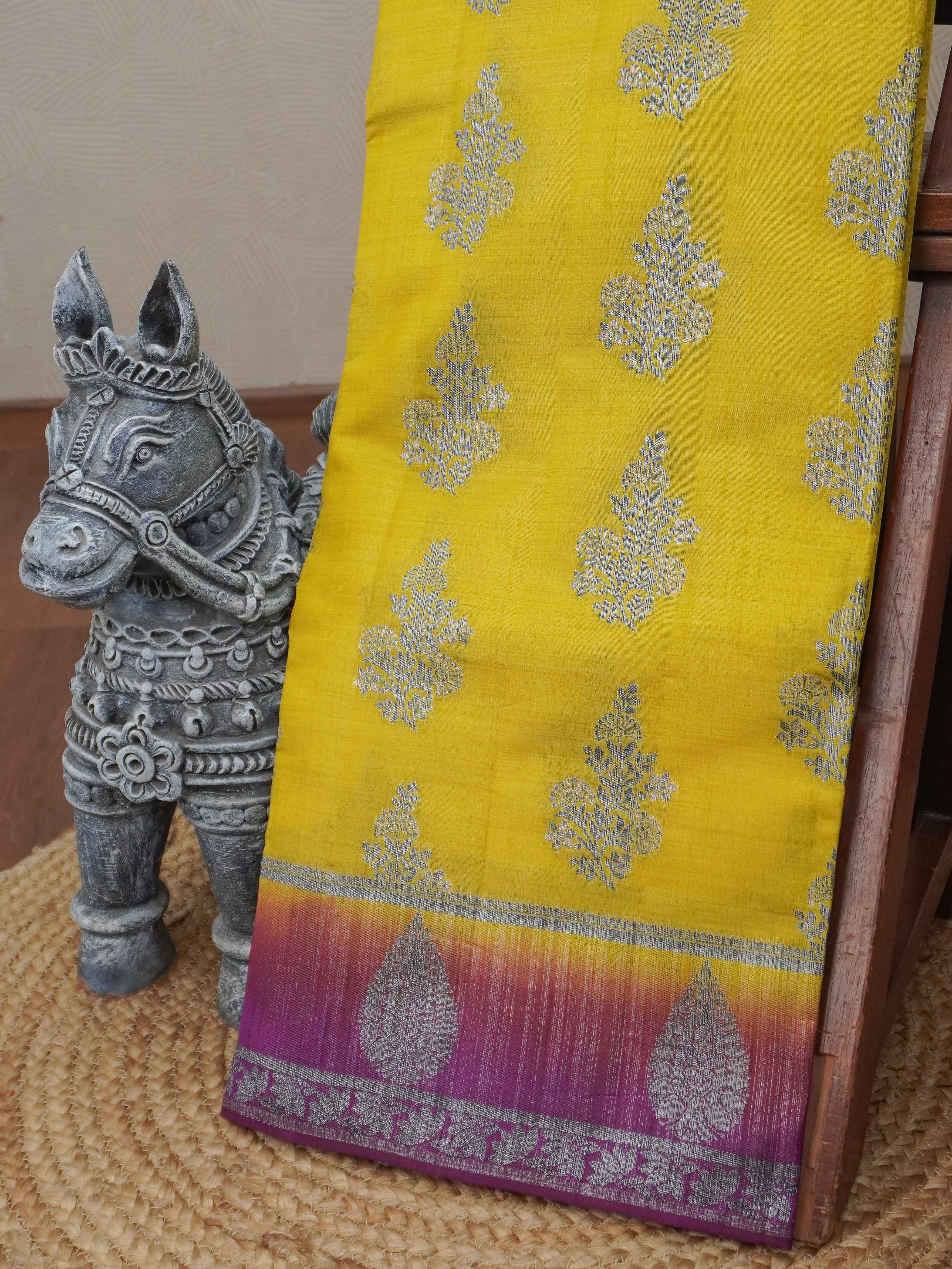 Semi Tussar Silk Saree | TTDS3192