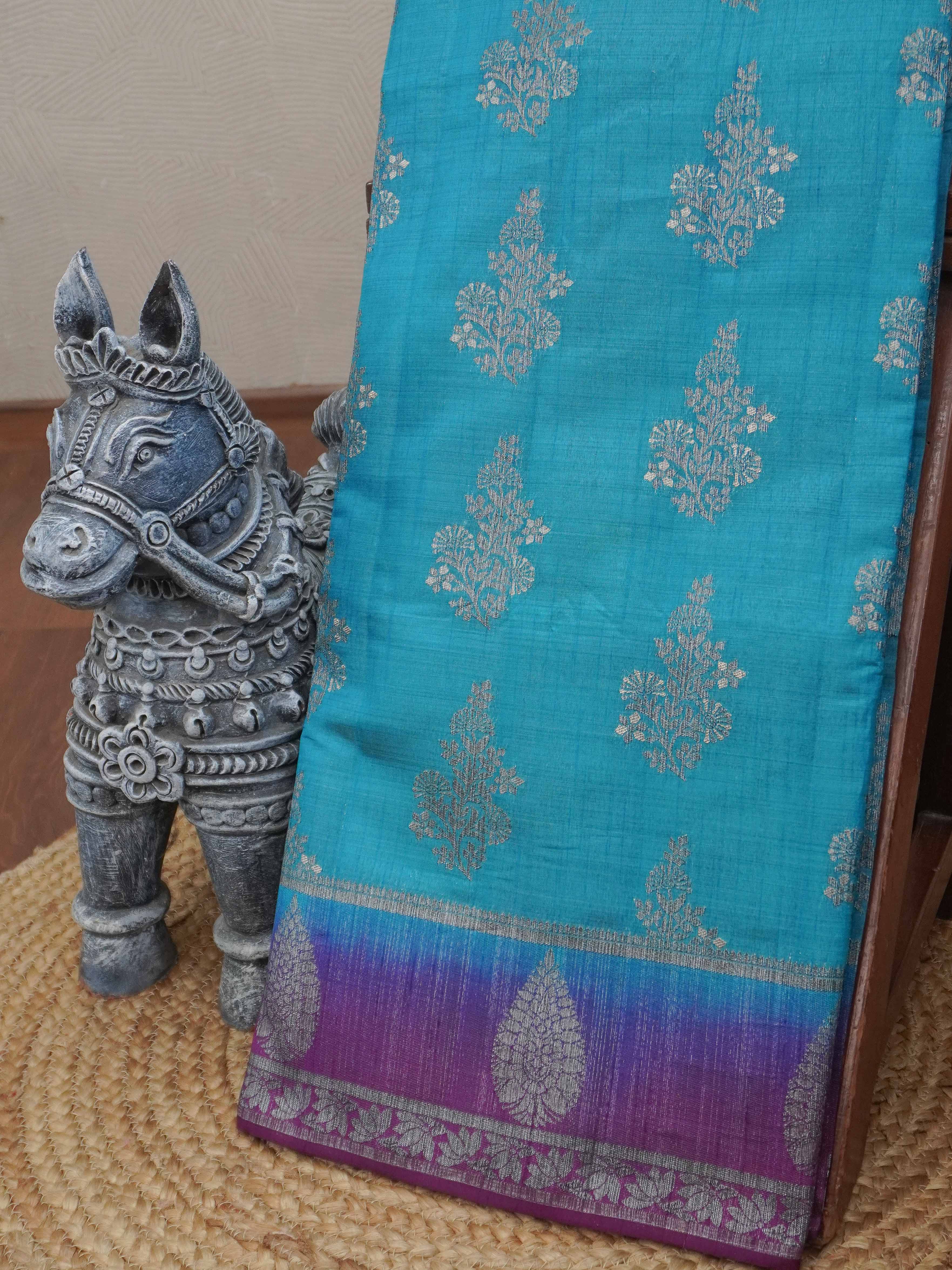 Semi Tussar Silk Saree | TTDS3192