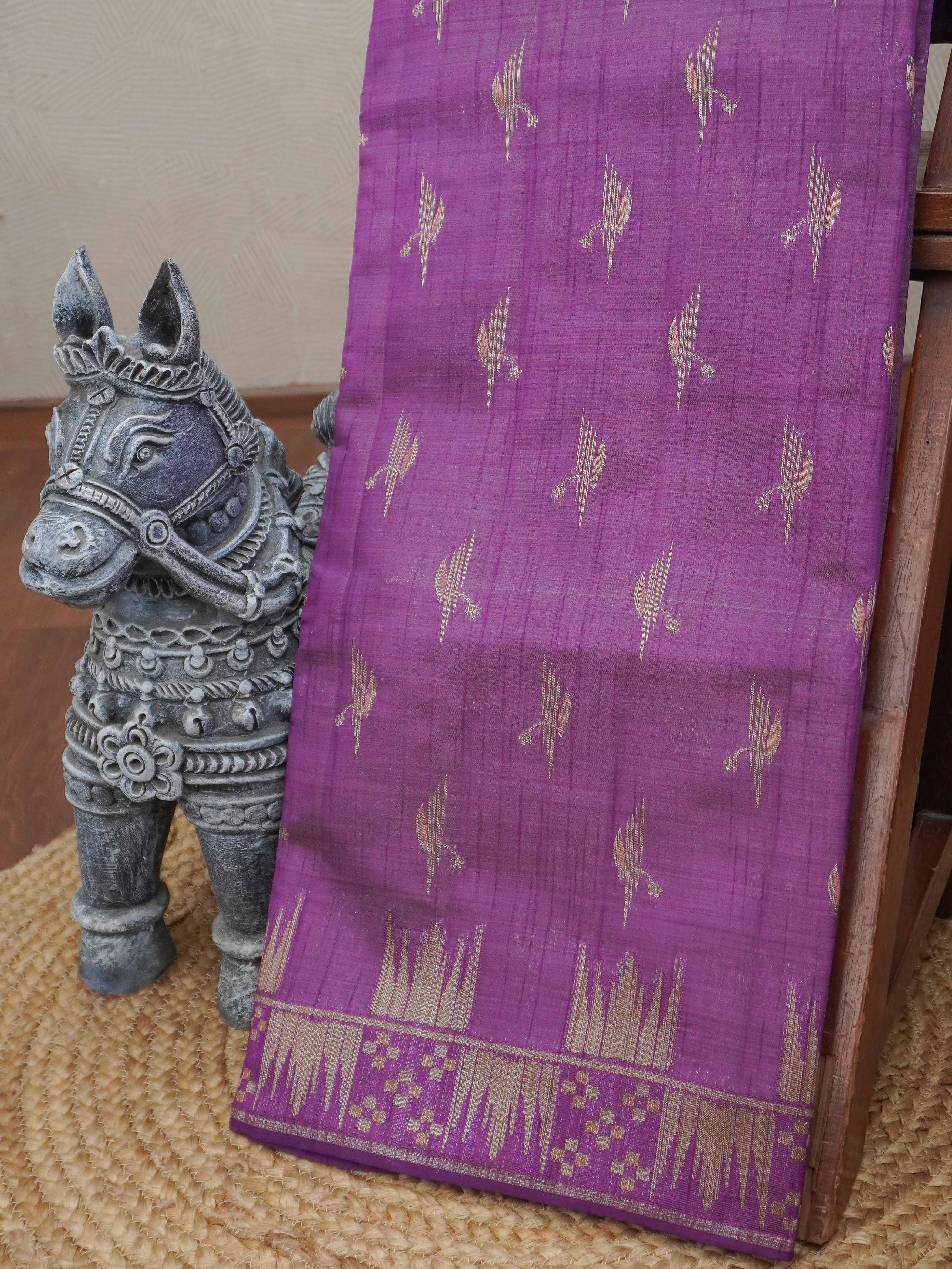 Semi Tussar Silk Saree | TTDS3189