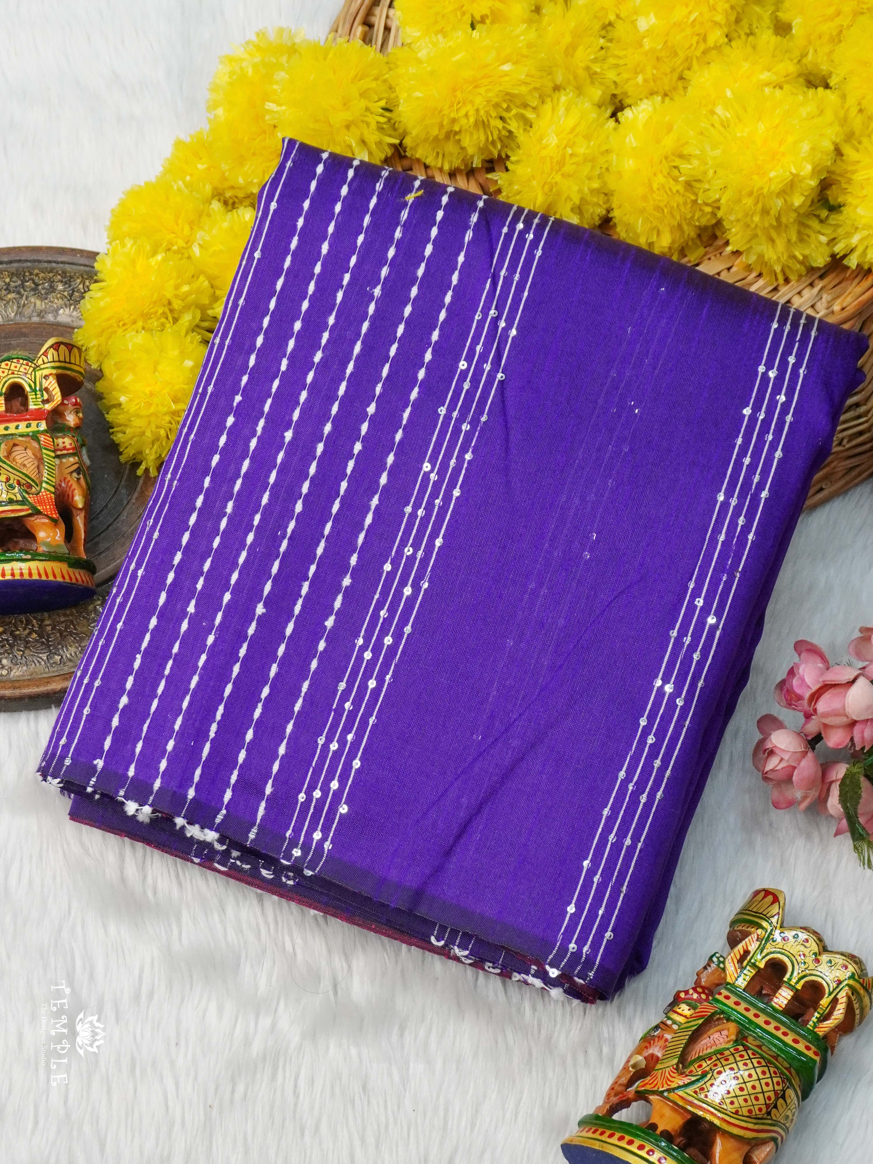 Raw Silk Saree with sequins Work | TTDS2100
