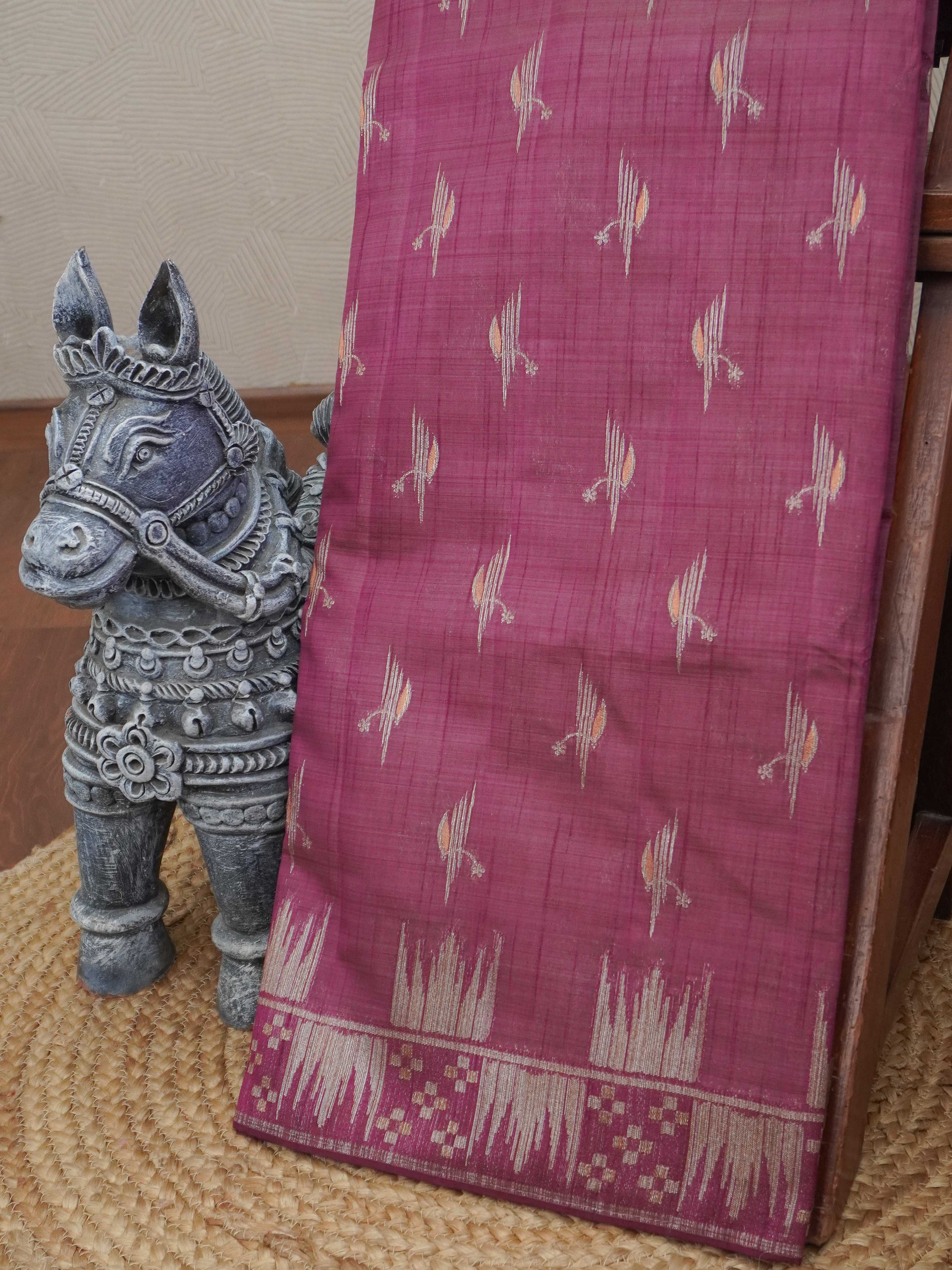 Semi Tussar Silk Saree | TTDS3189