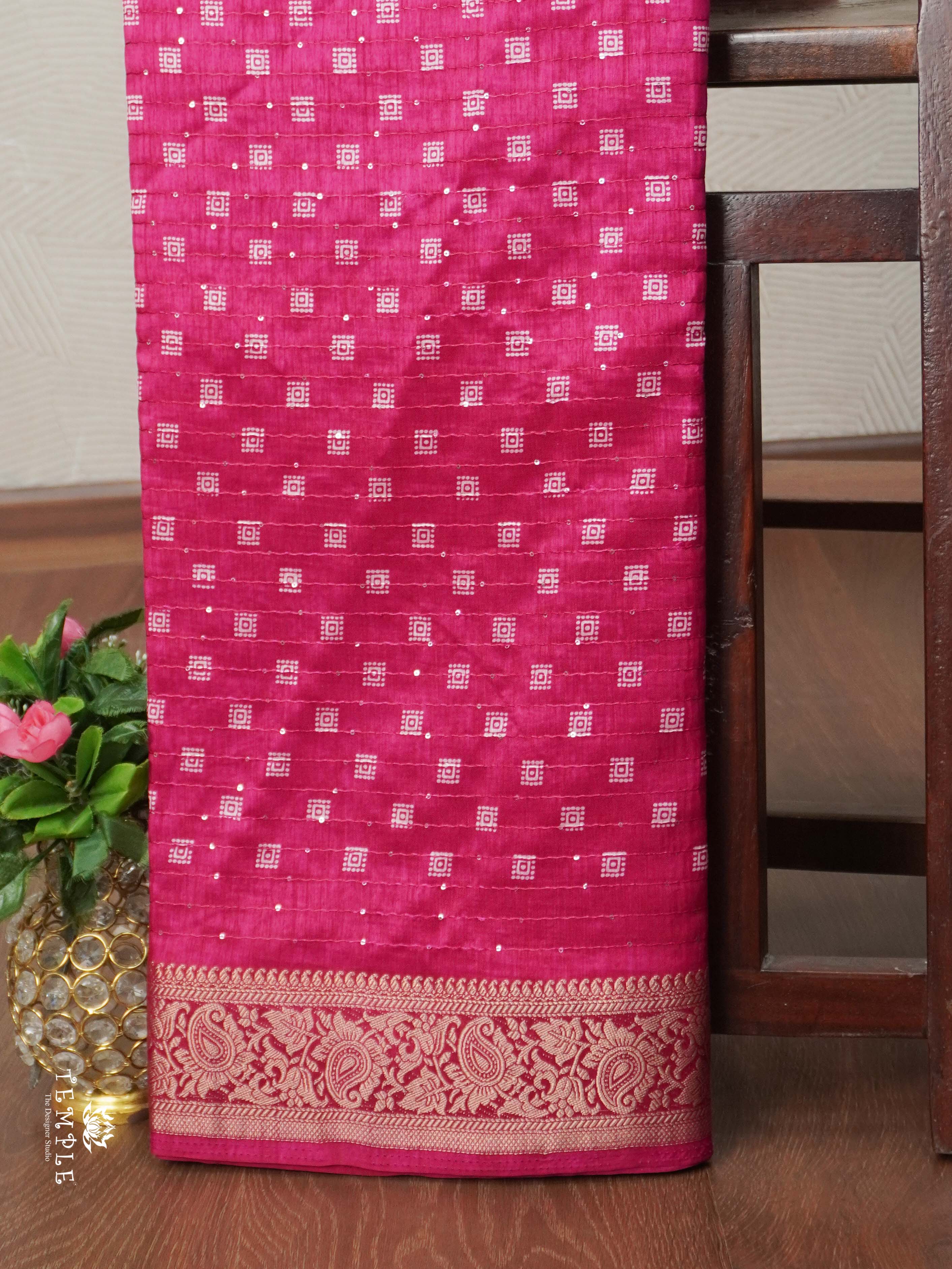 Sequins Tussar Saree | TTDS2692