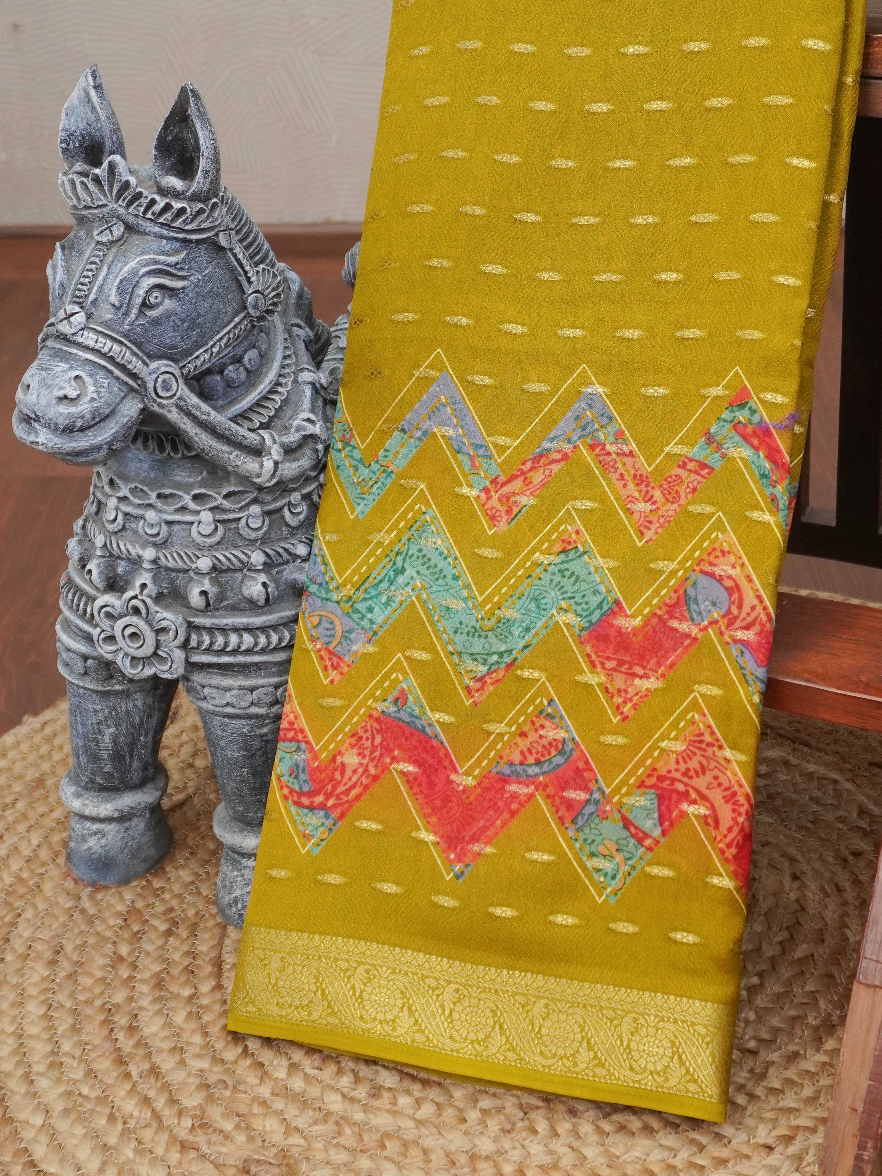 Printed Georgette Saree | TTDS3188
