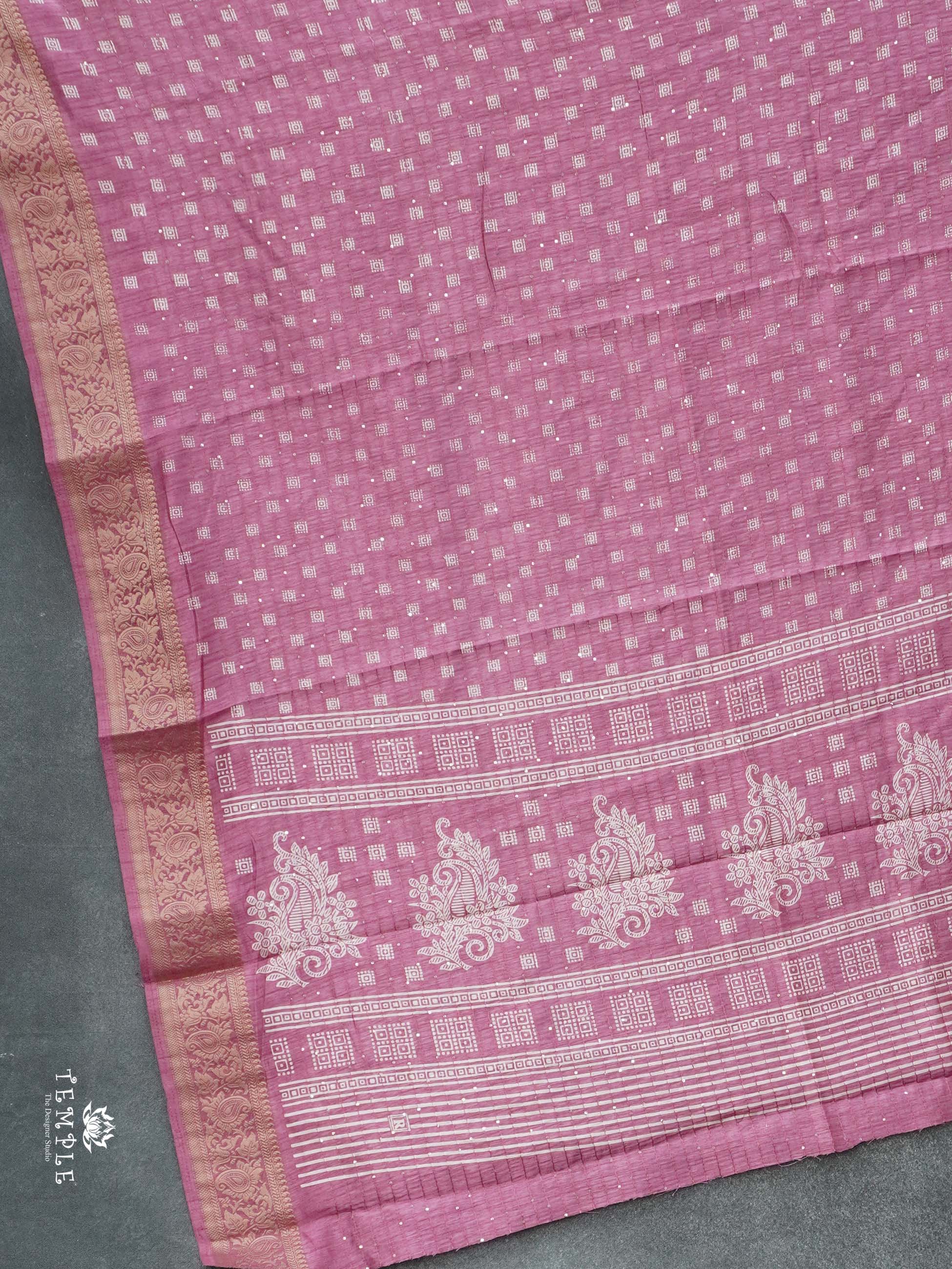 Sequins Tussar Saree | TTDS2692
