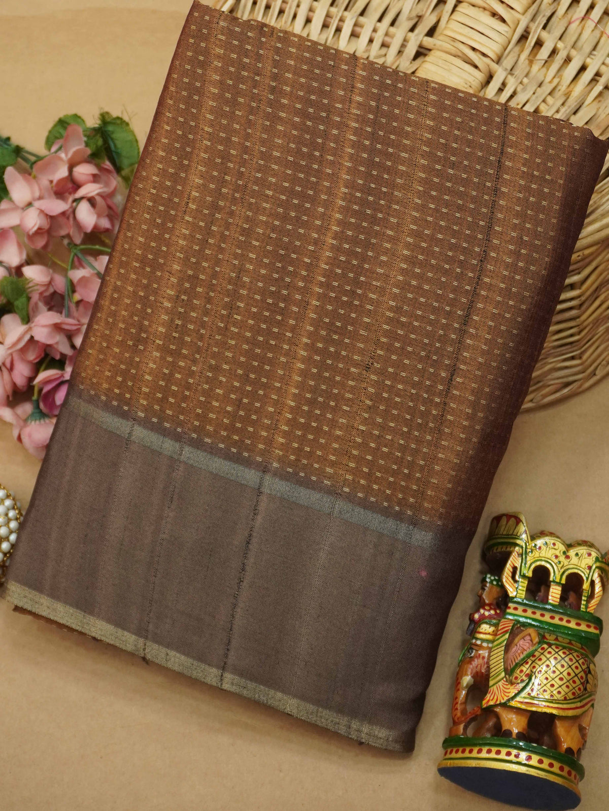Handloom Matka Silk Saree | TTDS3647