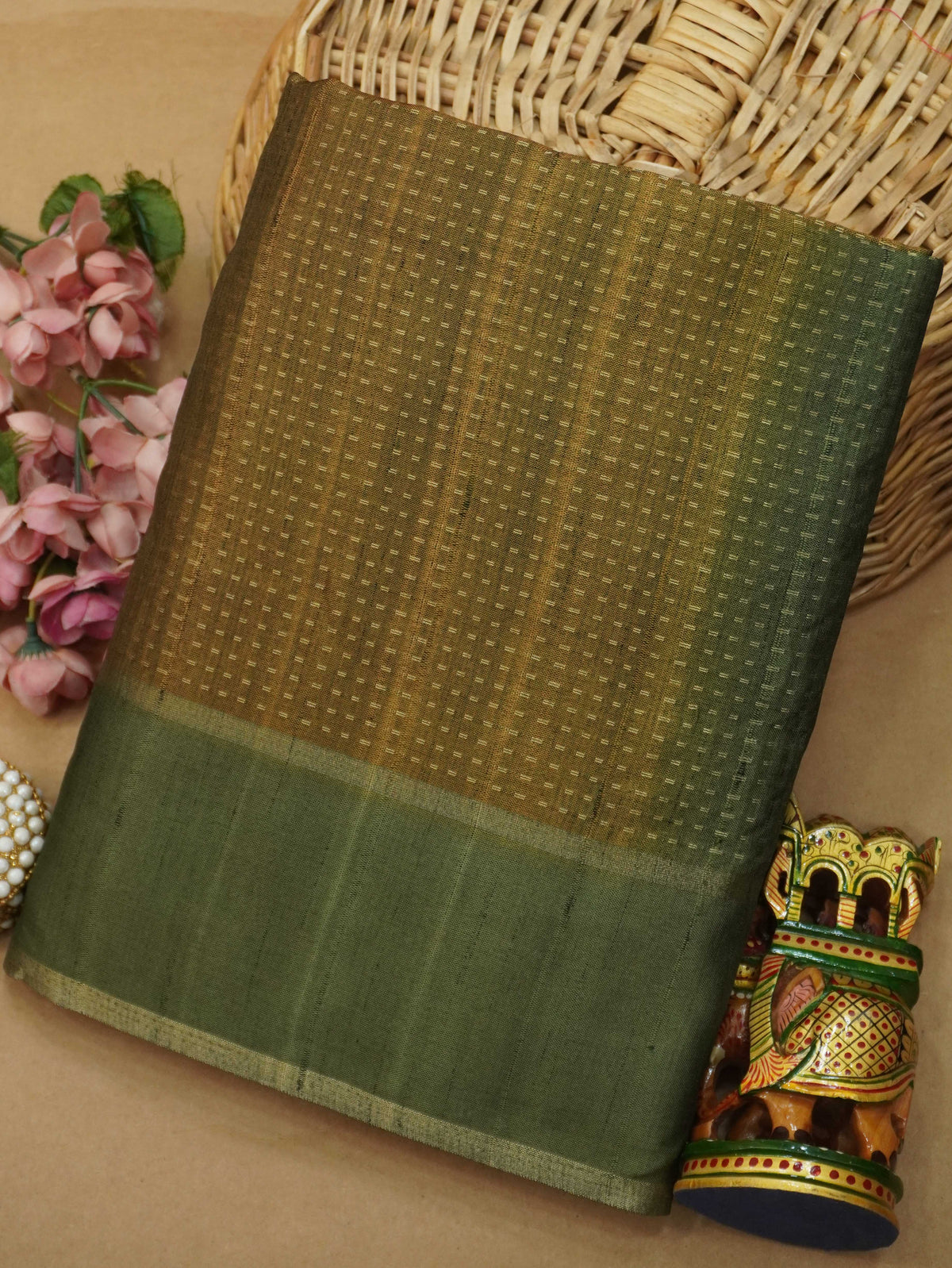 Handloom Matka Silk Saree | TTDS3647