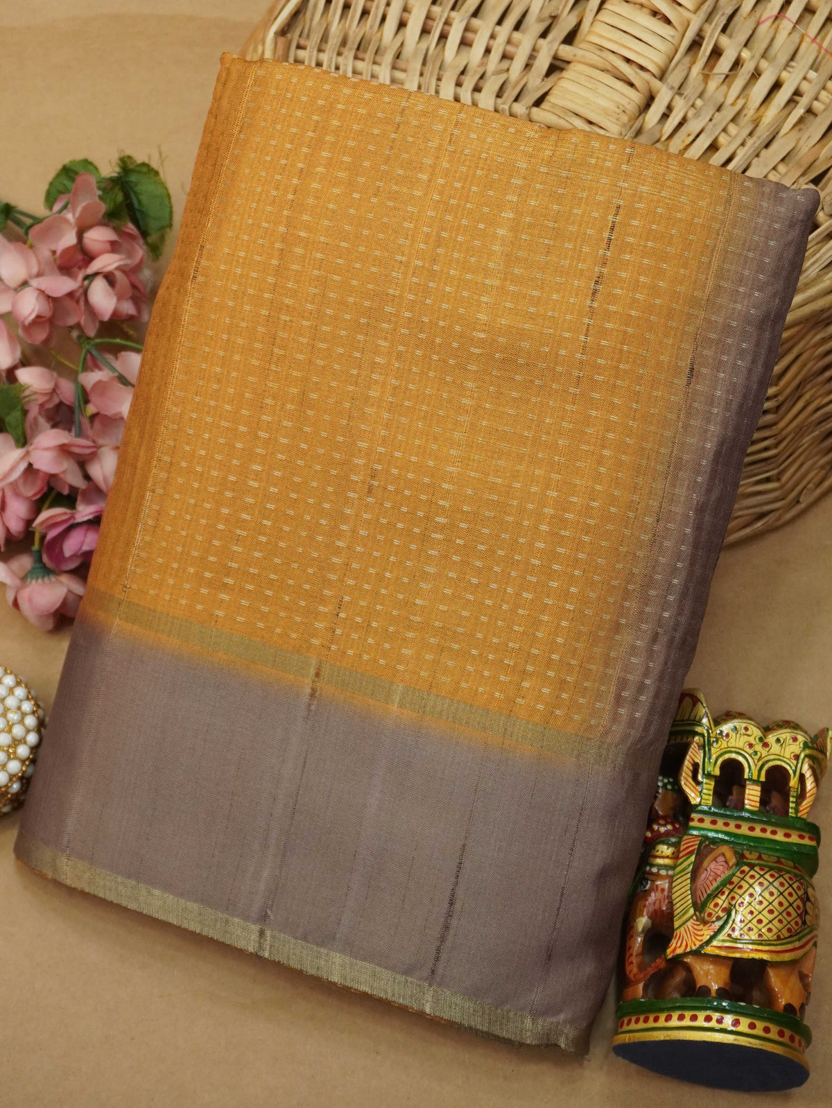 Handloom Matka Silk Saree | TTDS3647