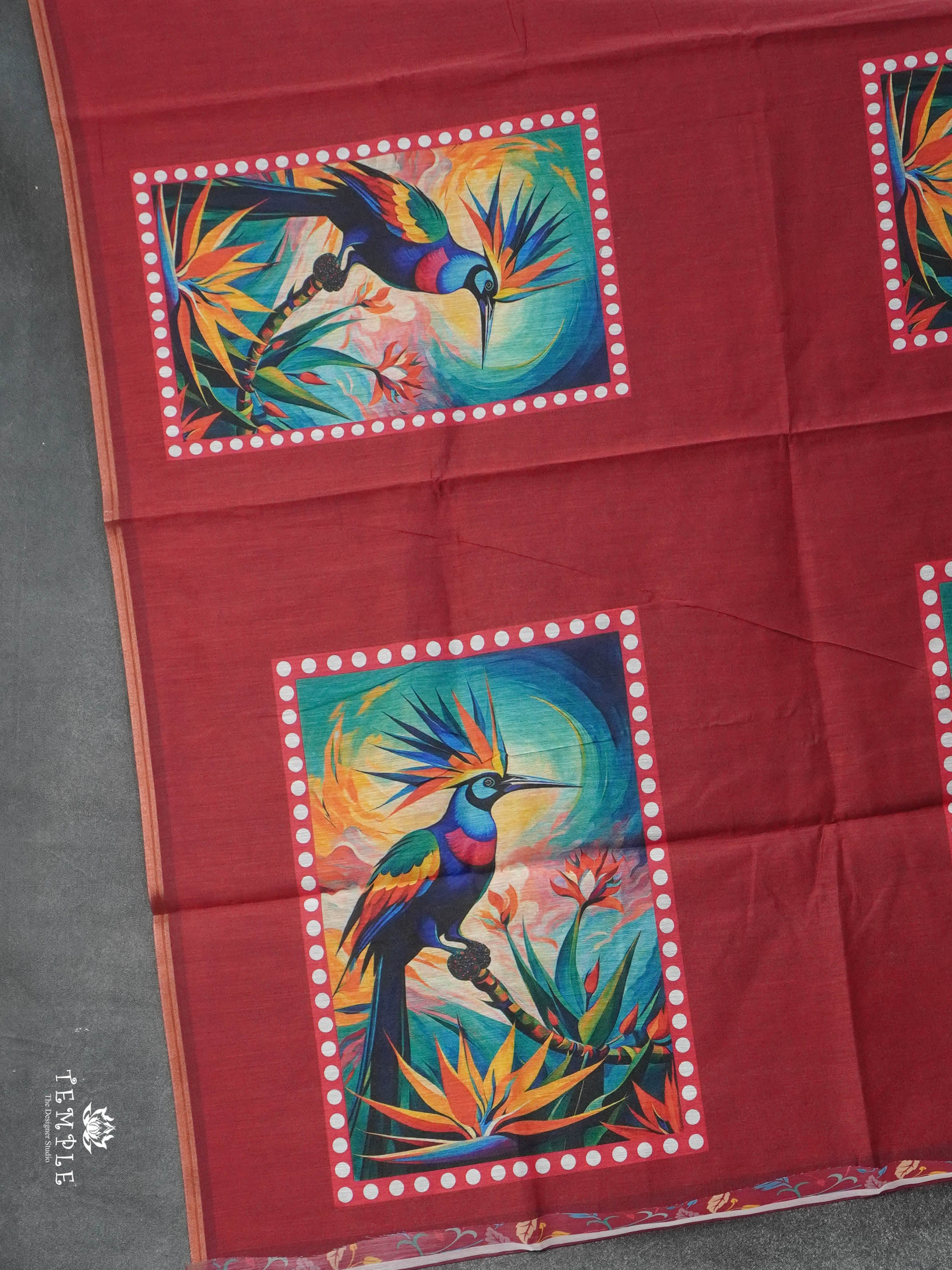 Chanderi Silk Cotton Saree | TTDS2773