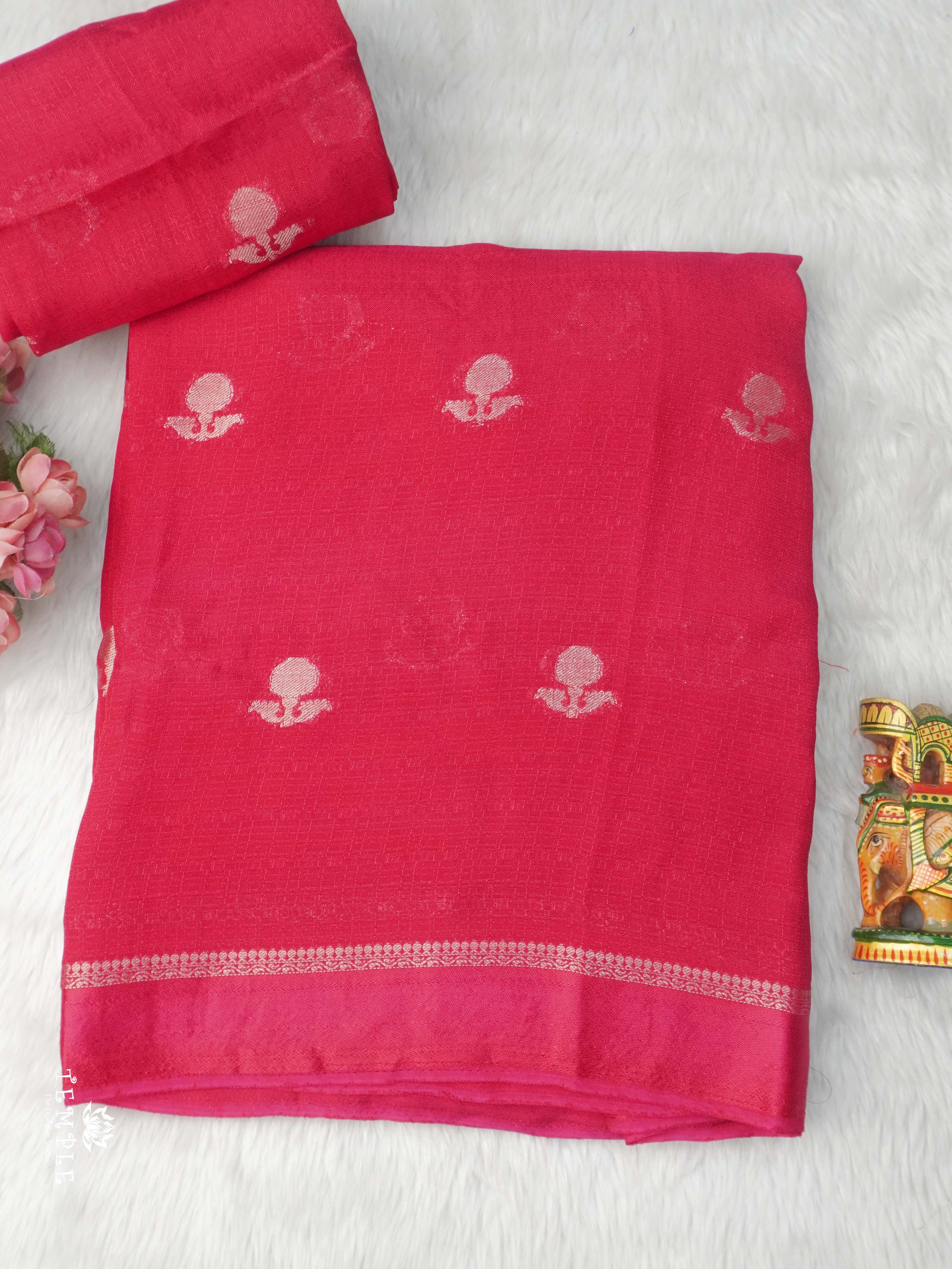 Khadi Silk Sarees | TTDS2225 ( Rani Pink)