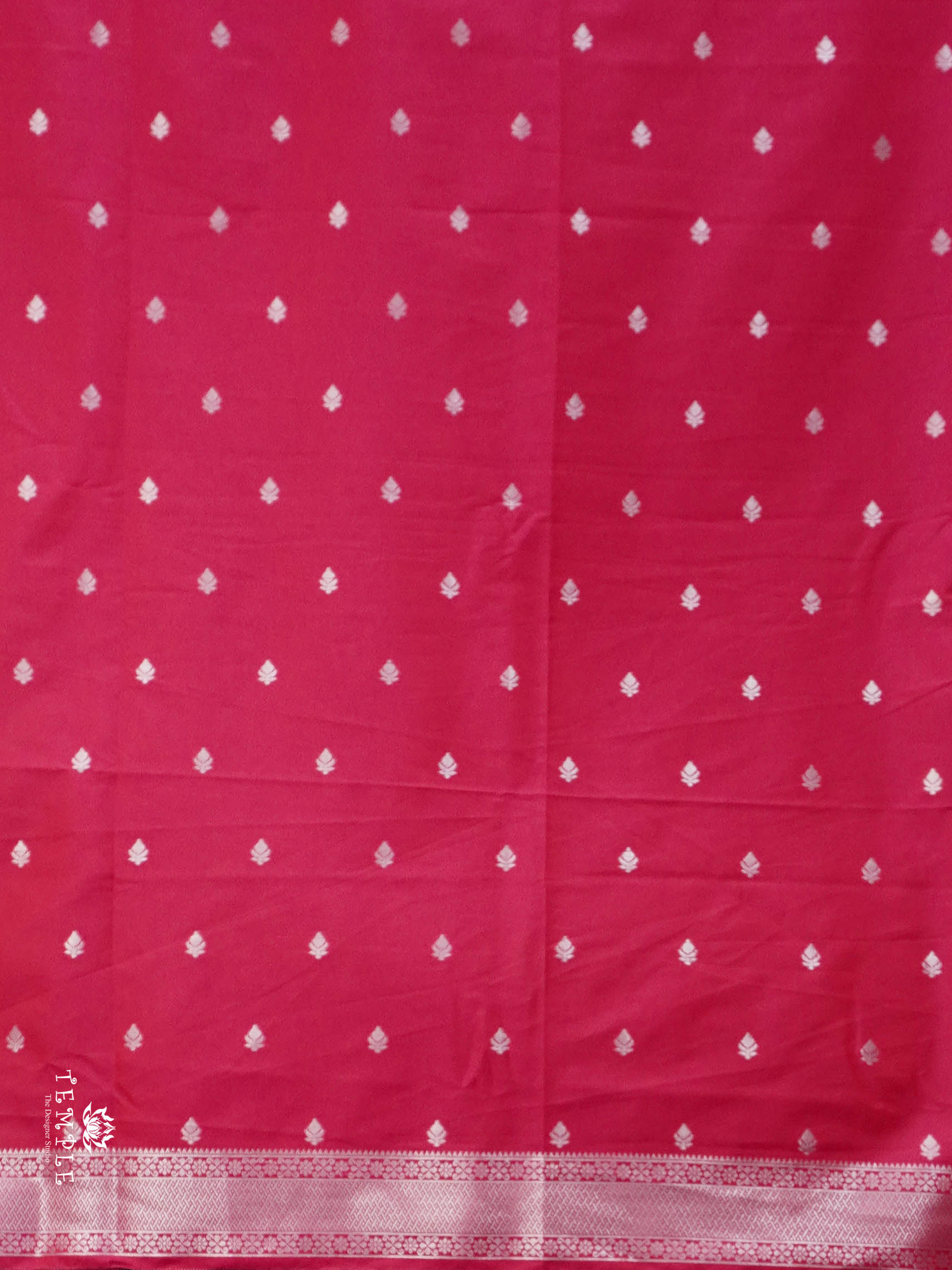 Semi Silk Saree with Peacock Design | TTDS2779