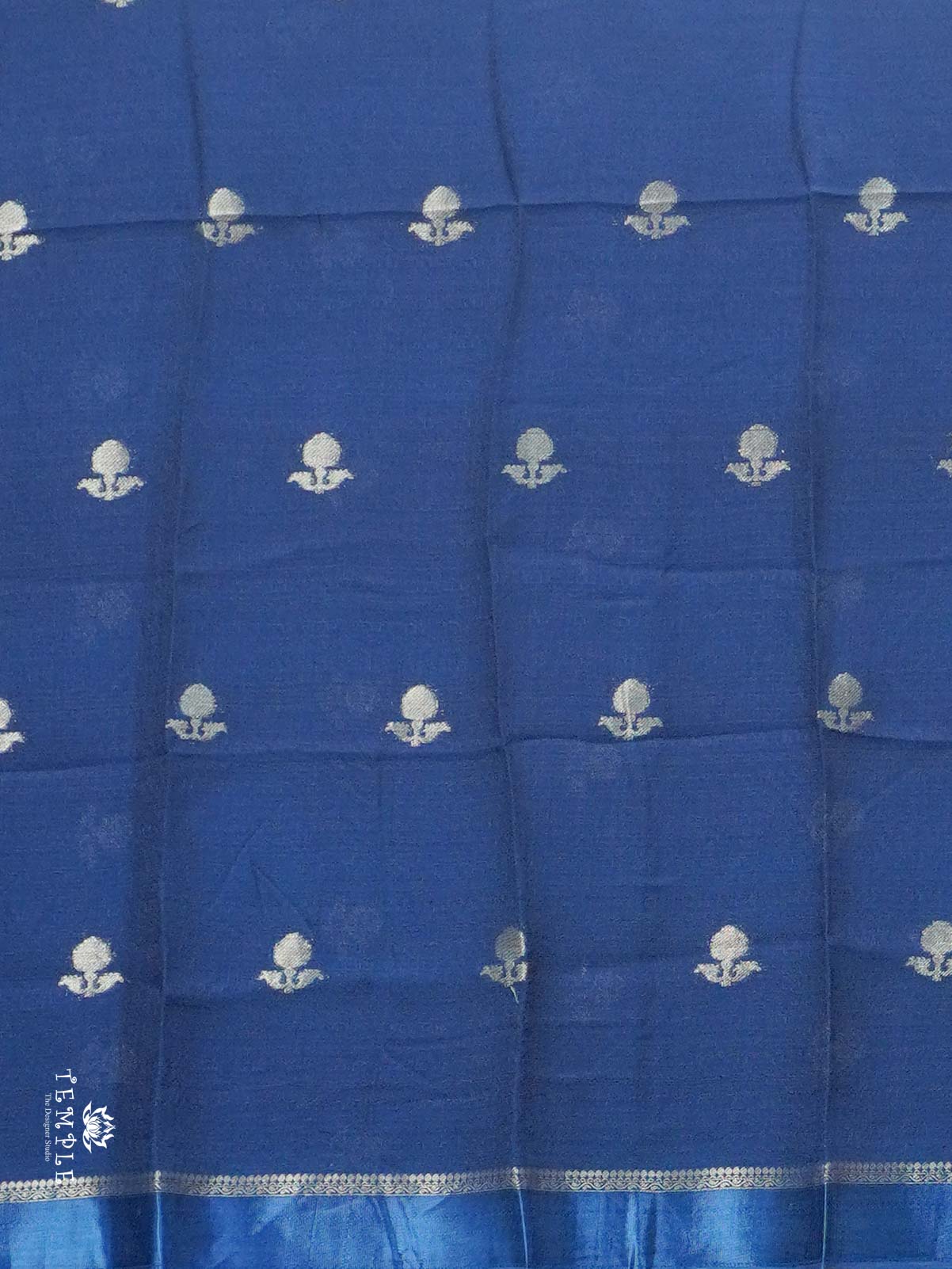Khadi Silk Sarees(Peacock Blue) | TTDS2225