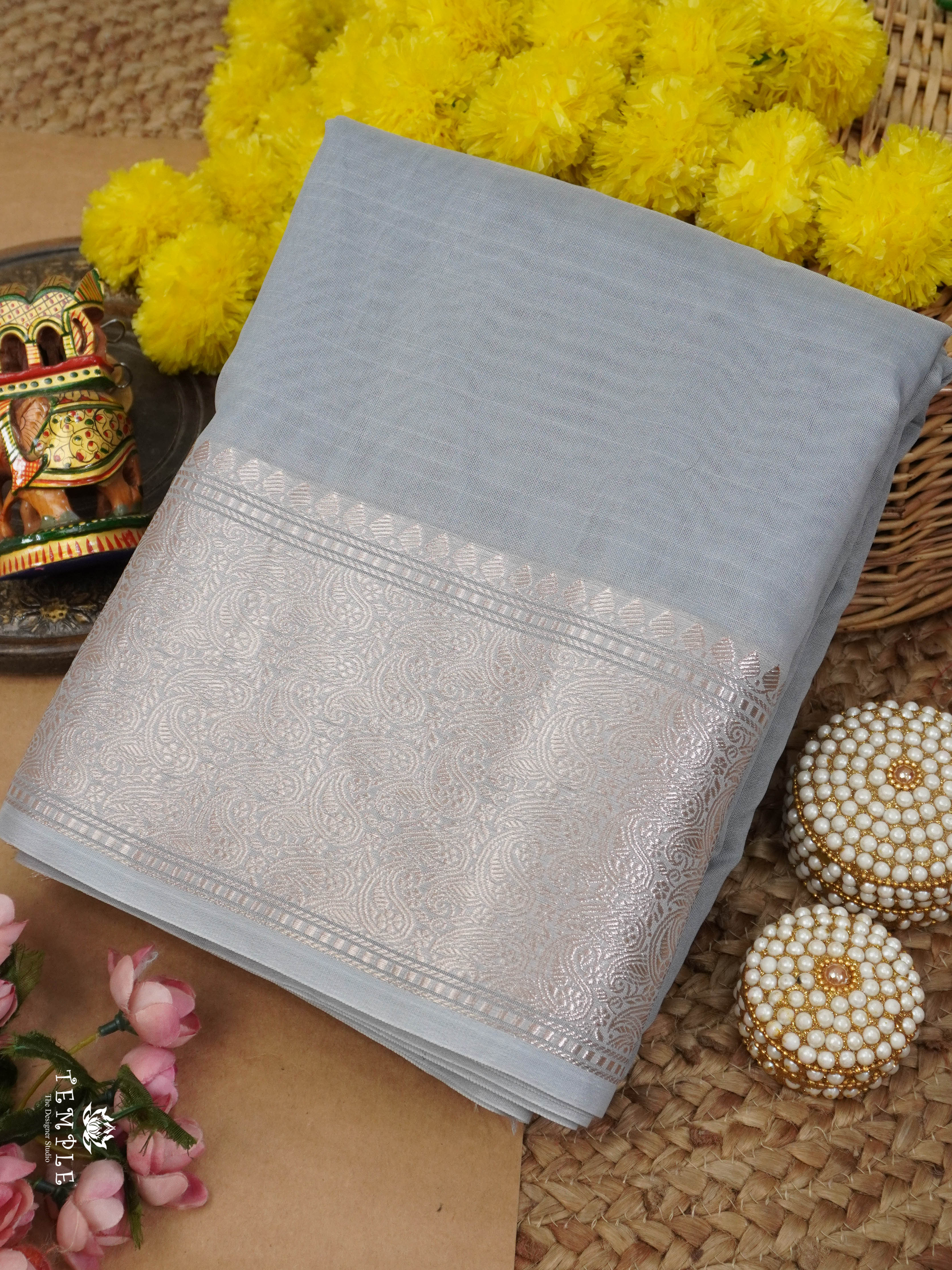 Chanderi Cotton Saree | TTDS2785