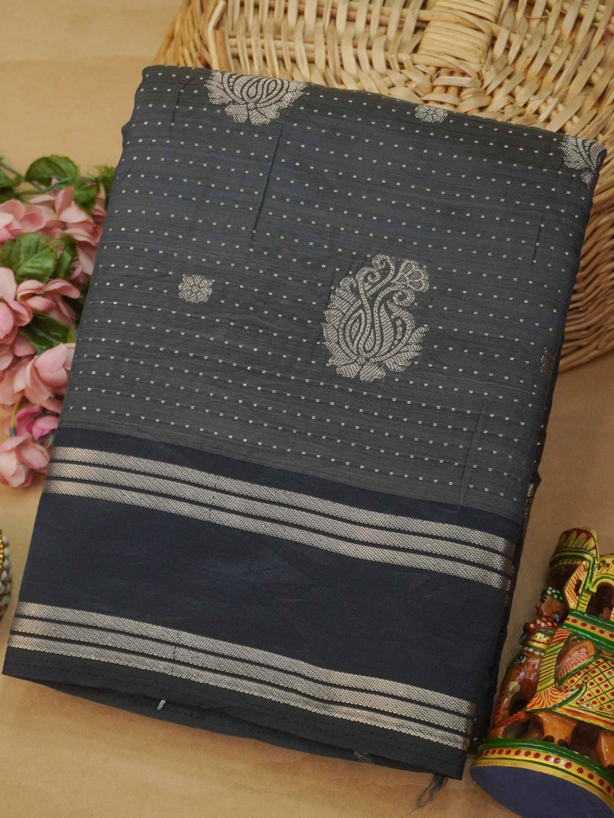 Tussar Silk Saree | TTDS3634