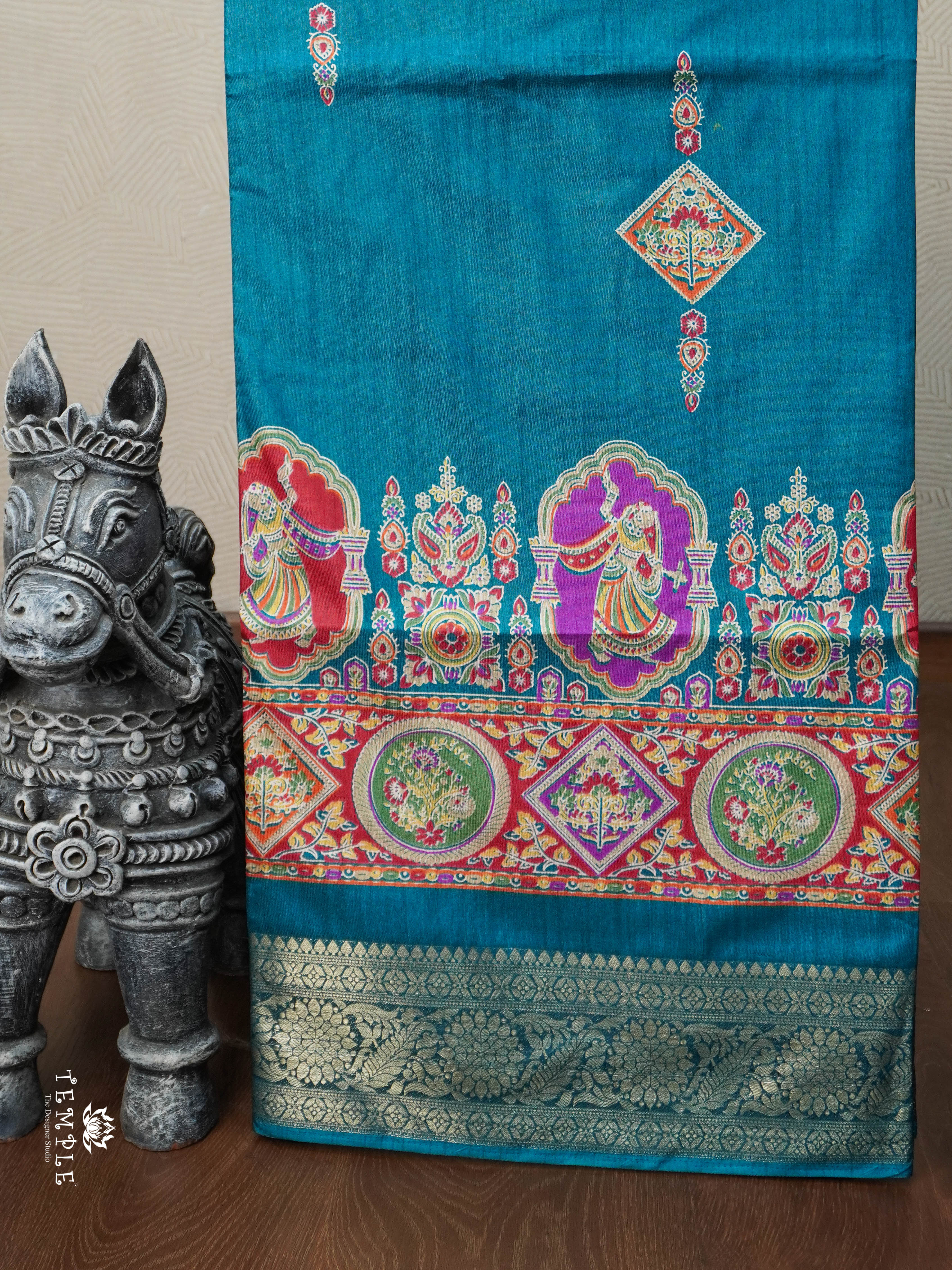 Printed Pashmina Touch Saree | TTDS2780