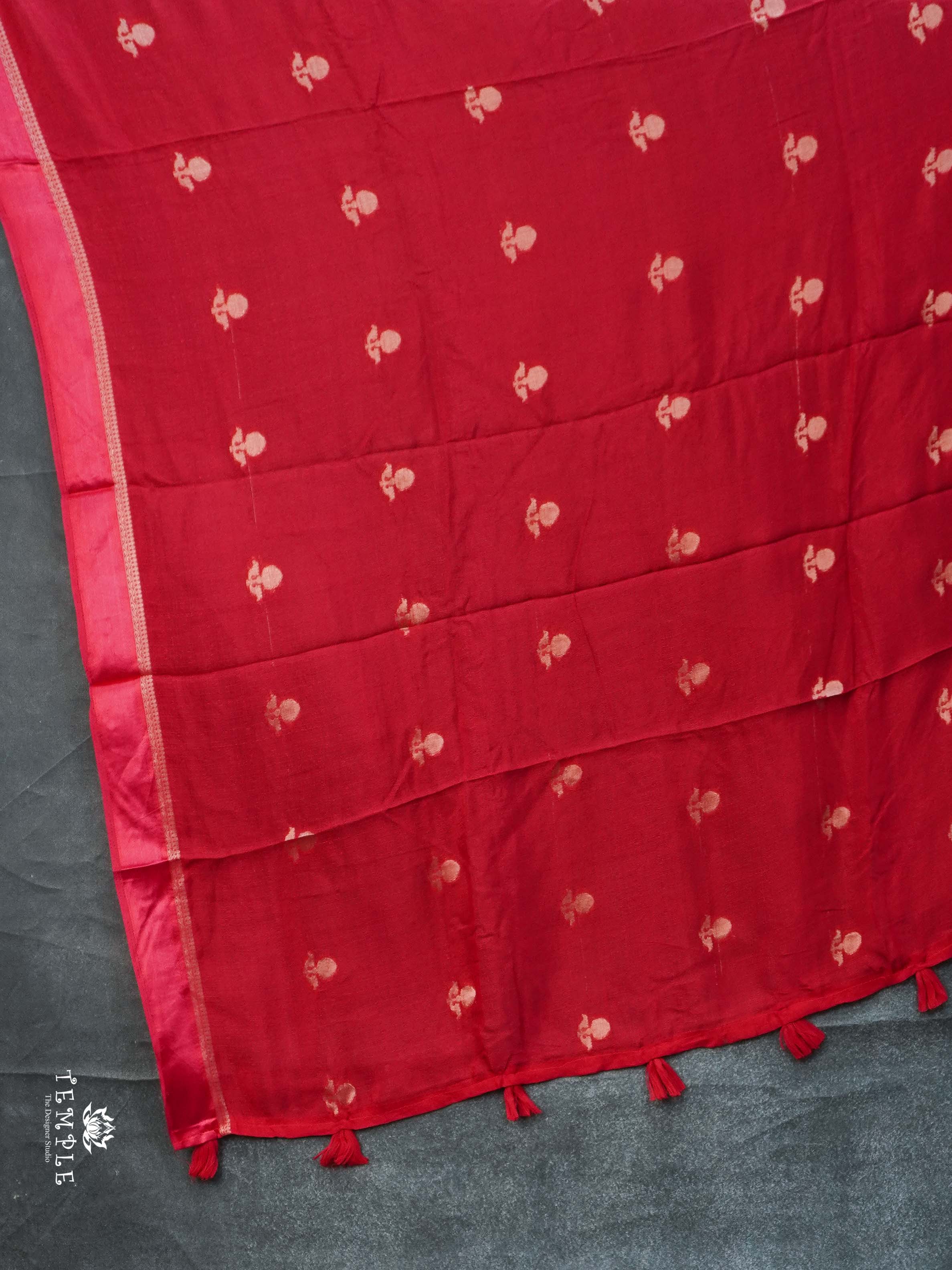 Kadhi Silk Sarees(Red) | TTDS2225