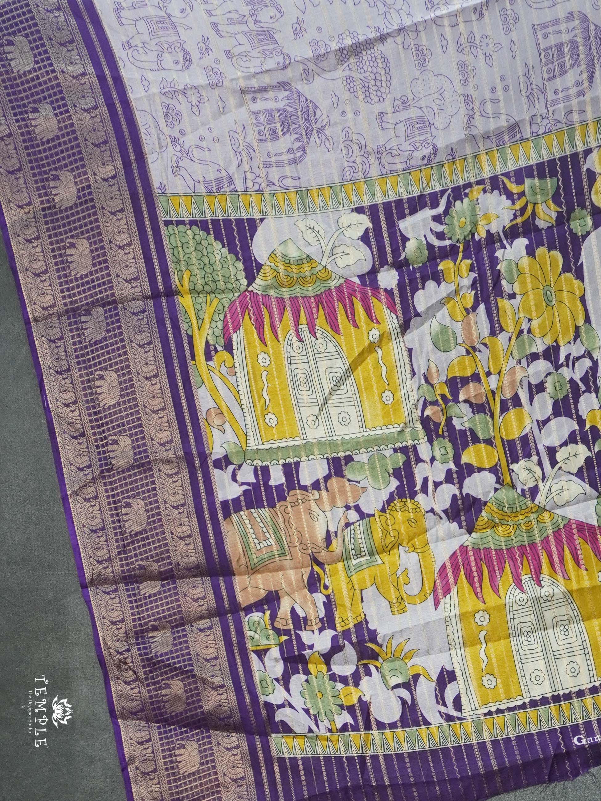 Printed Silk Saree | TTDS2696