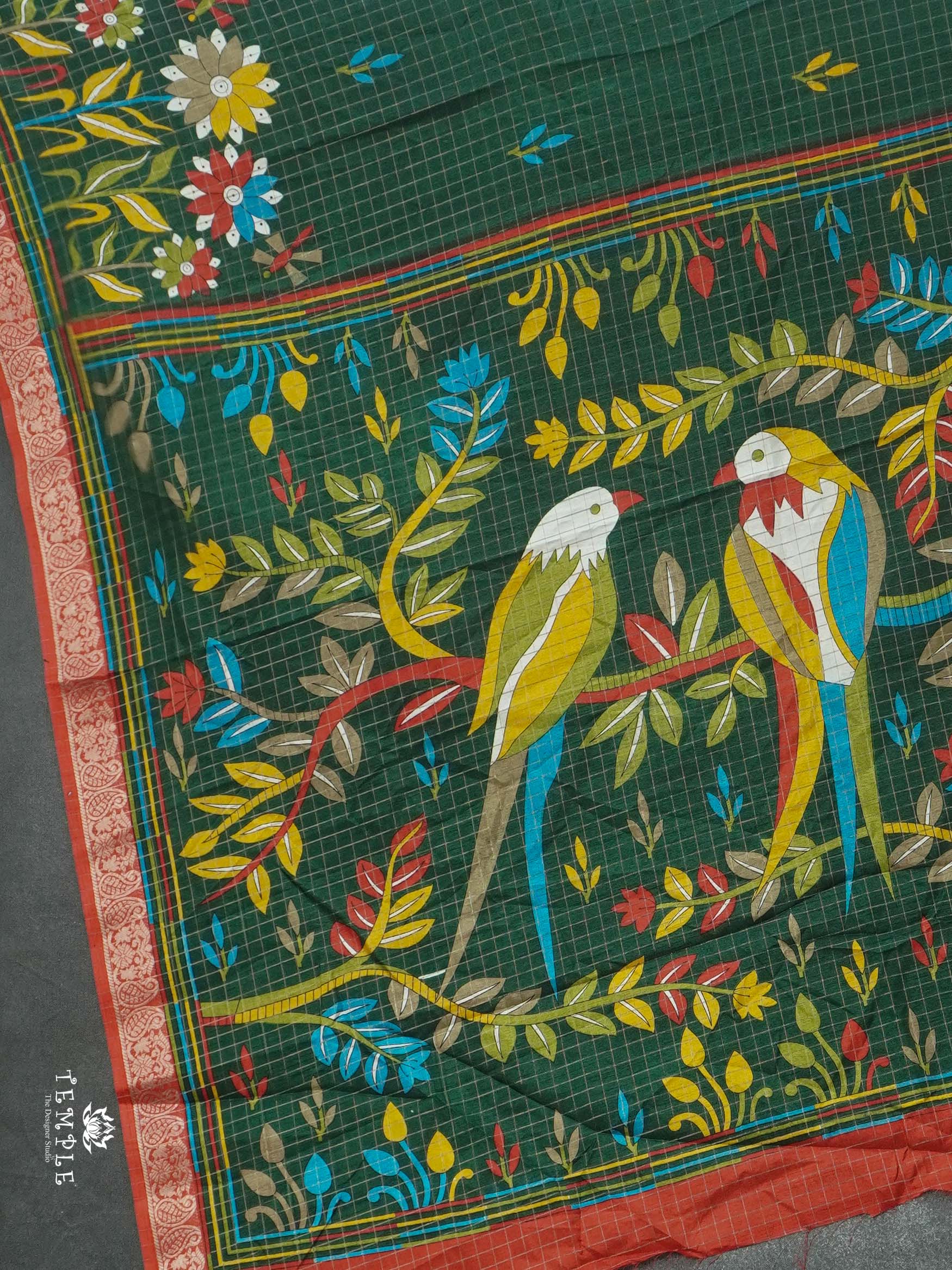 Checked Pattern Saree | TTDS2700