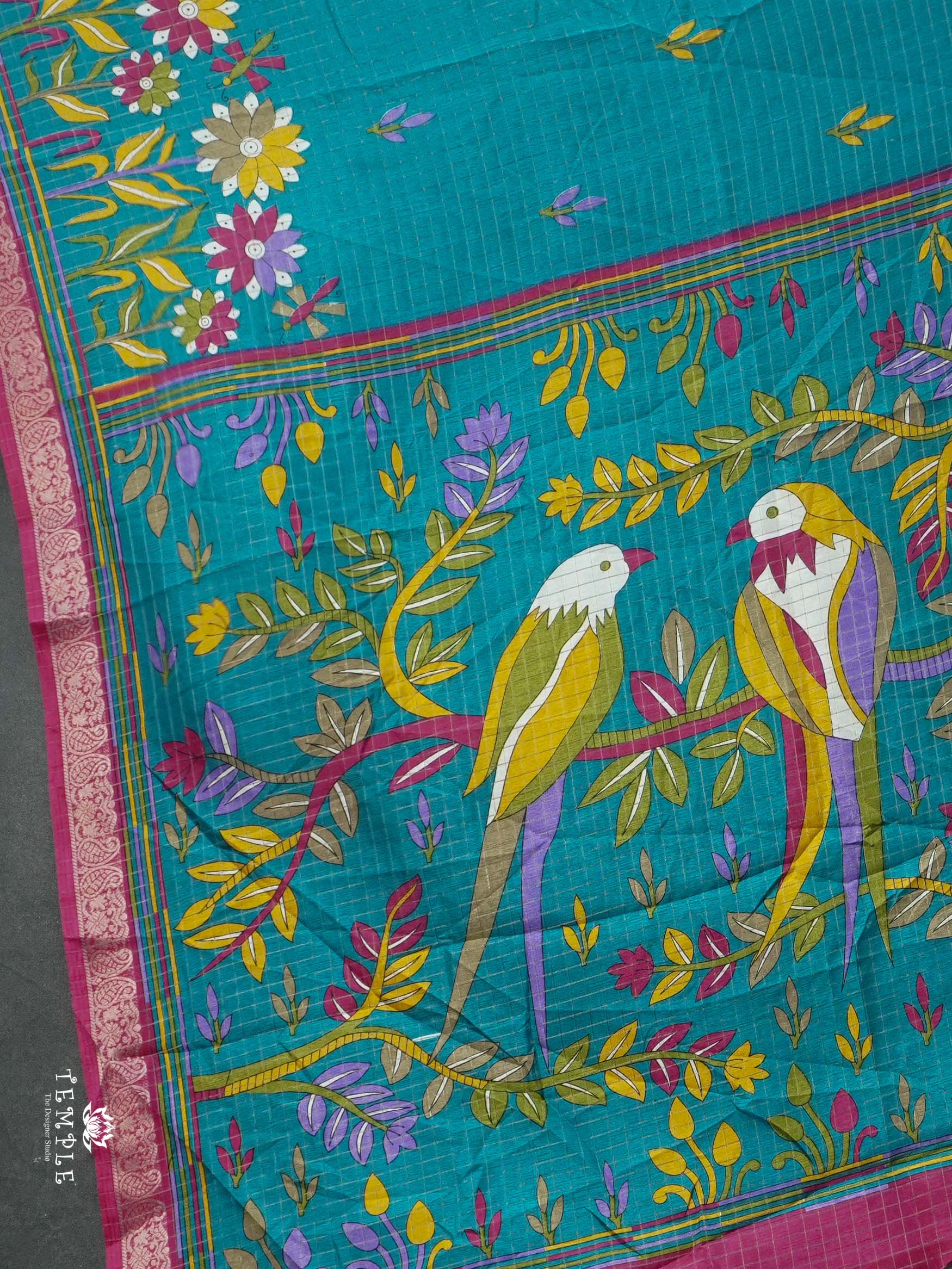 Checked Pattern Saree | TTDS2700