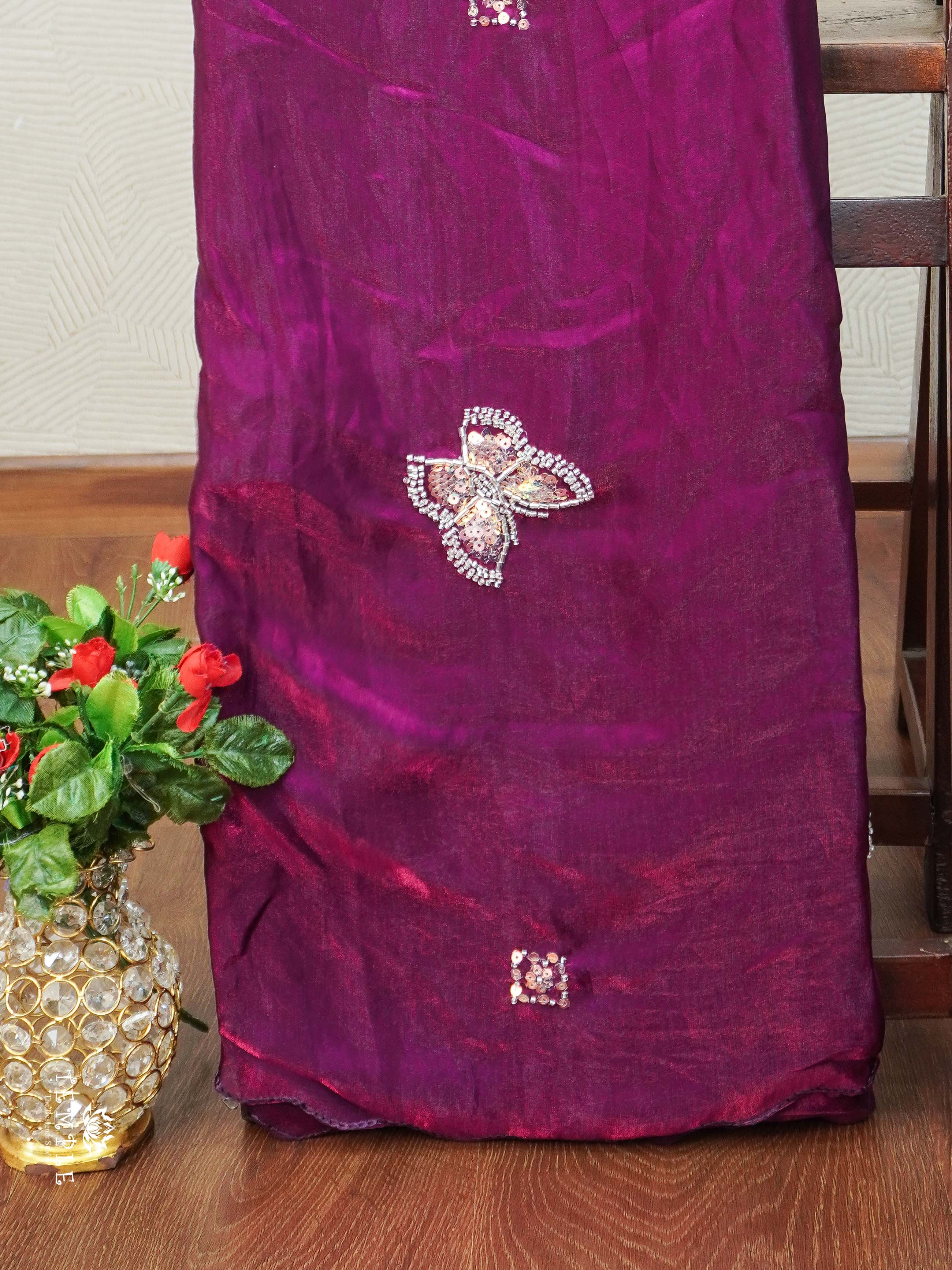 Designer Saree With Bead Work | TTDS2236