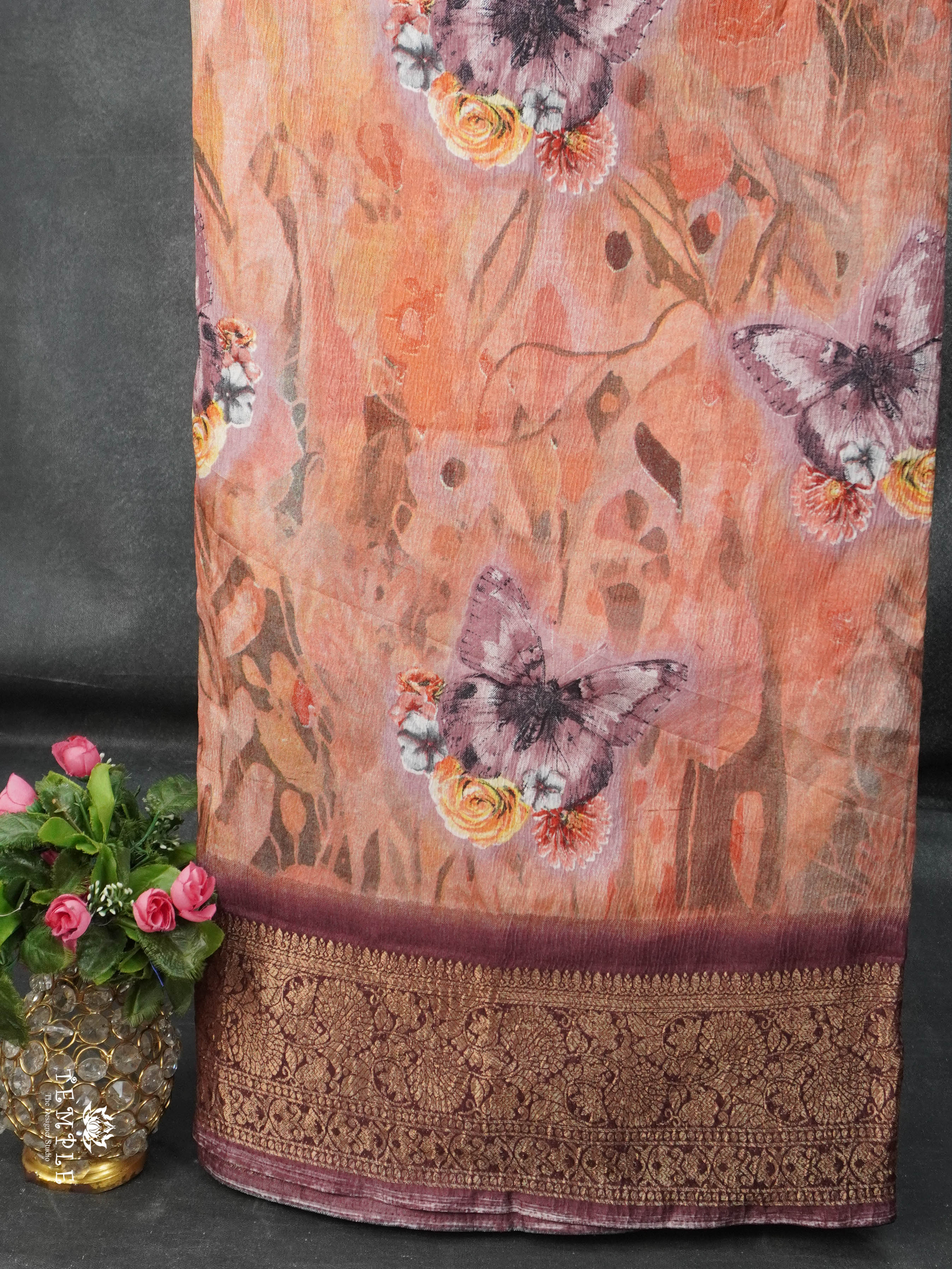 Crushed Tissue Saree | TTDS2789