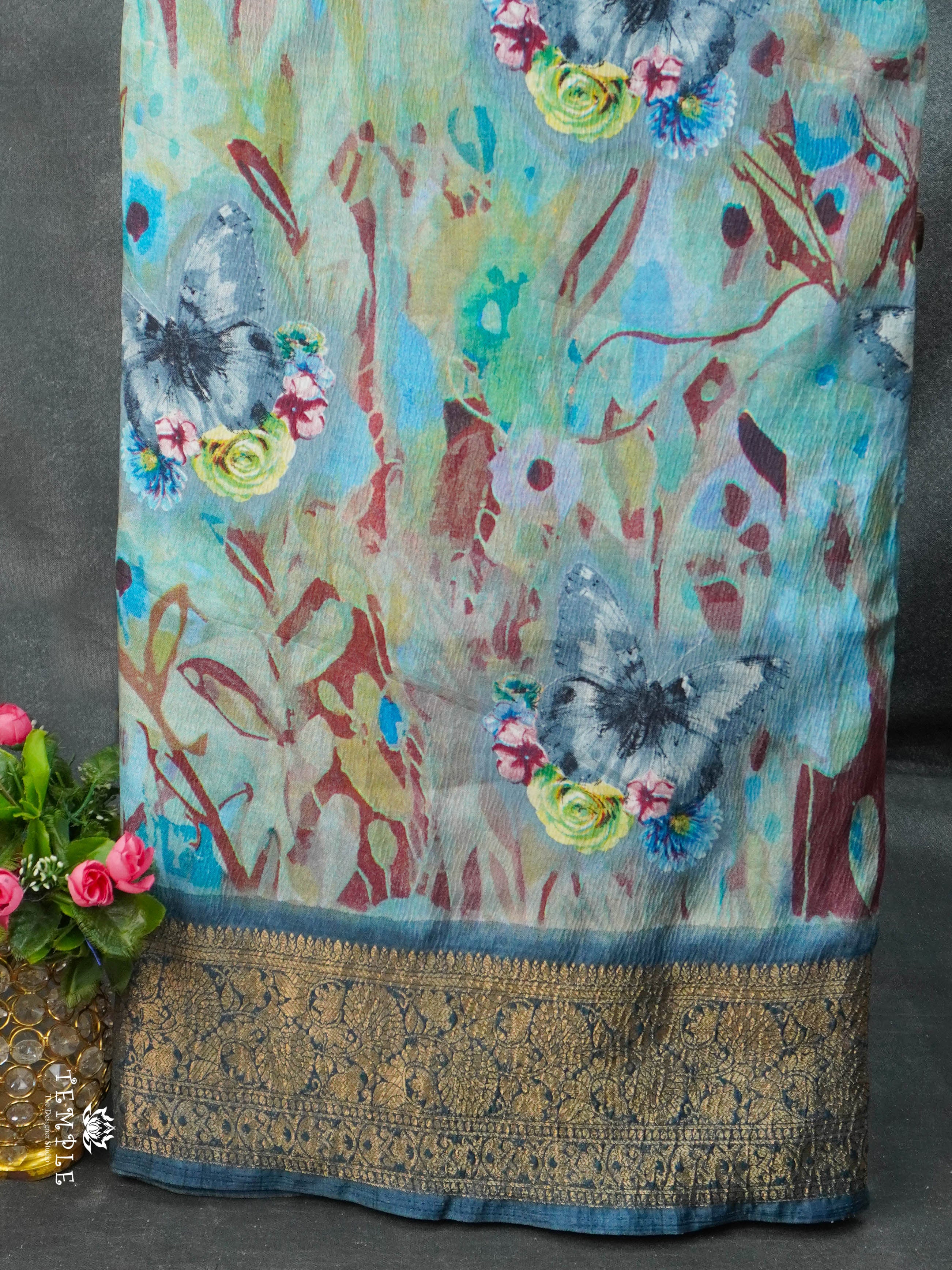 Crushed Tissue Saree | TTDS2789