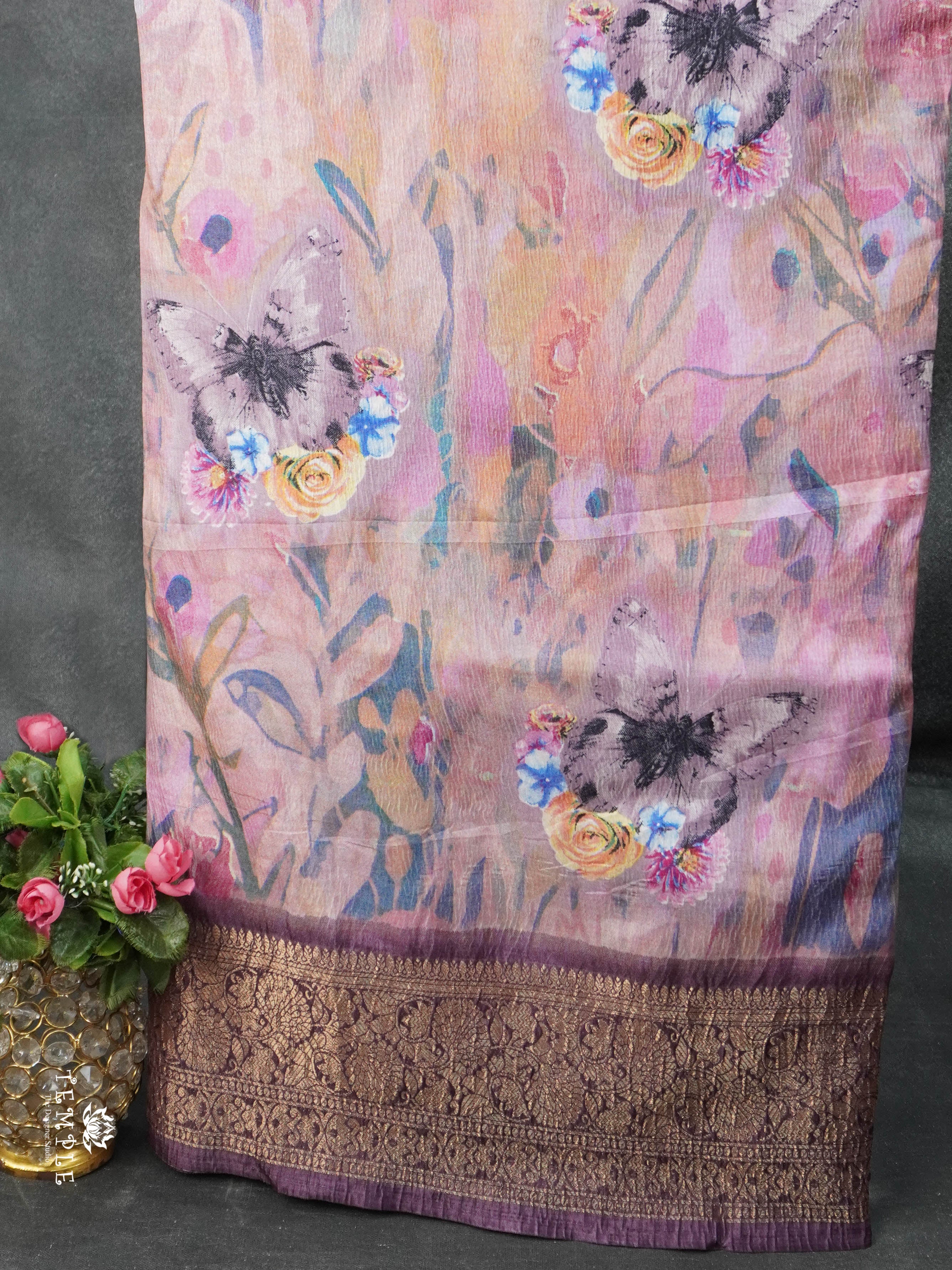 Crushed Tissue Saree | TTDS2789