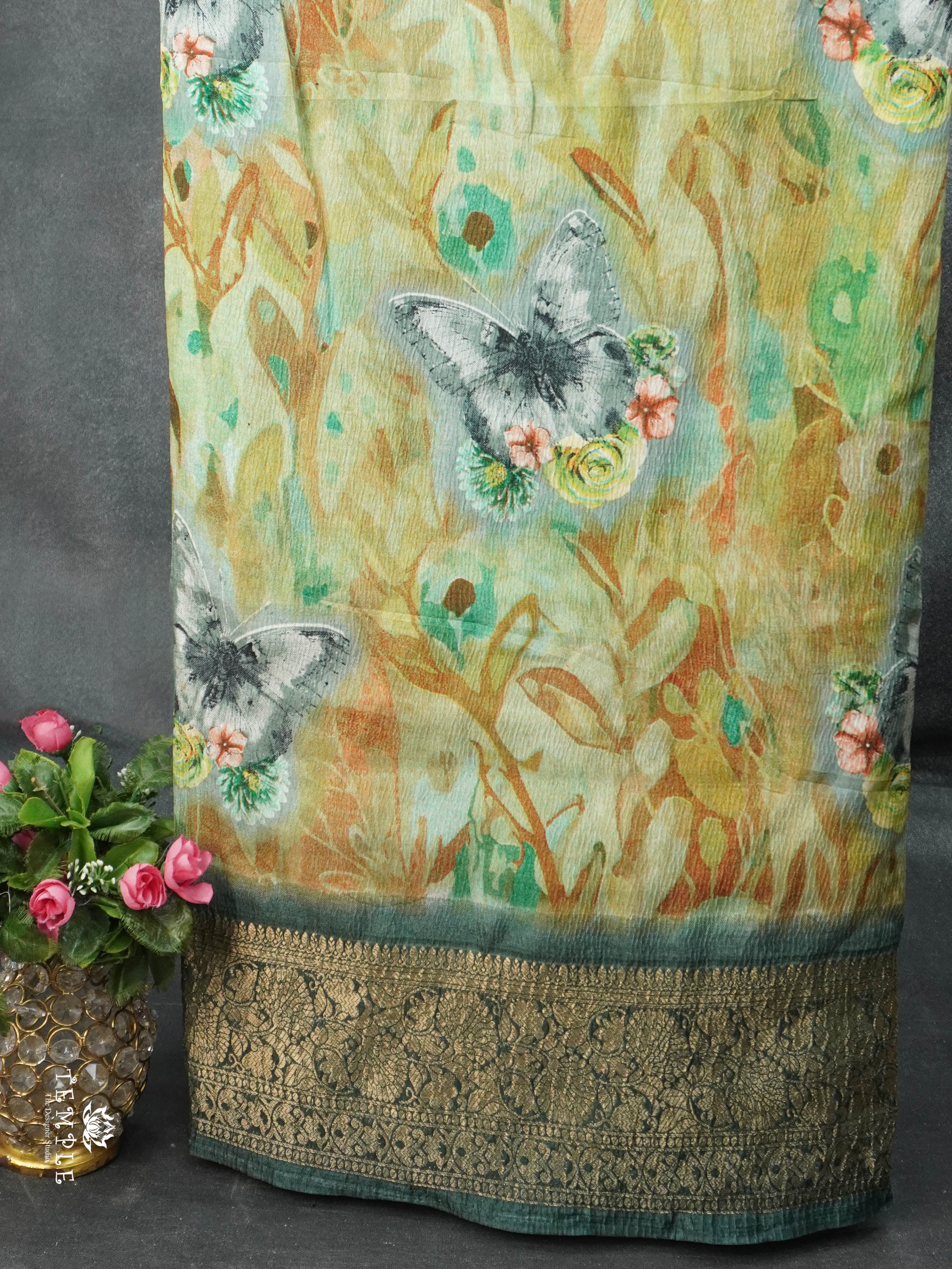 Crushed Tissue Saree | TTDS2789