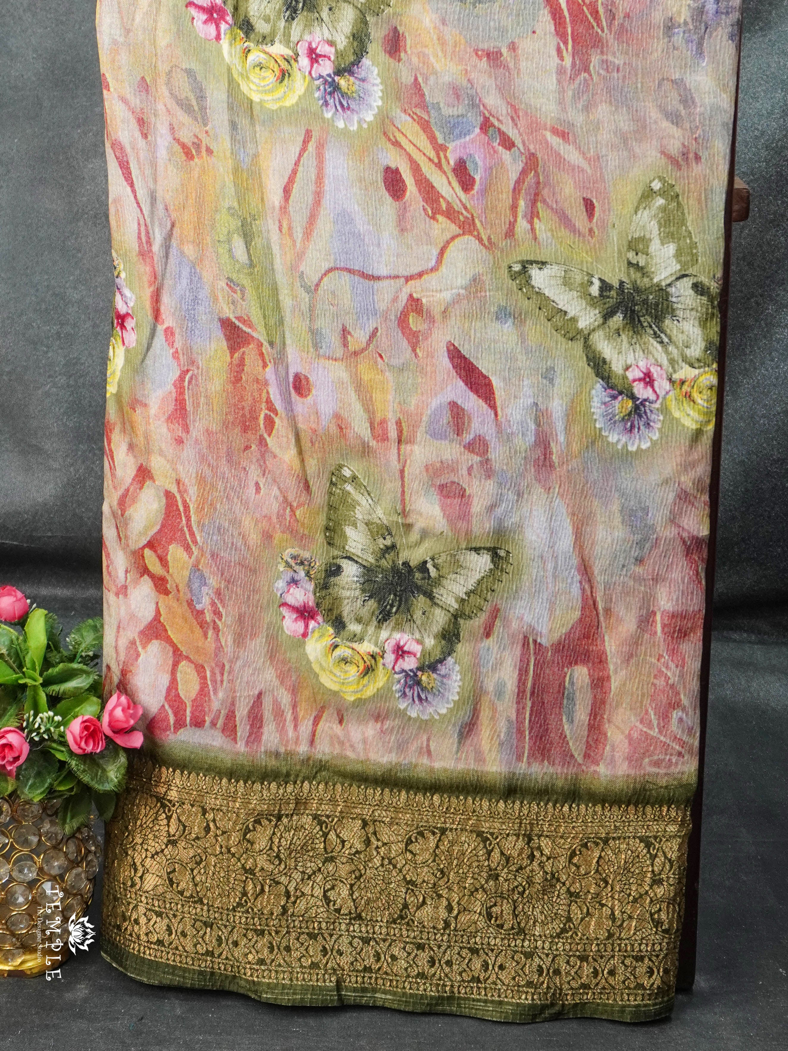 Crushed Tissue Saree | TTDS2789