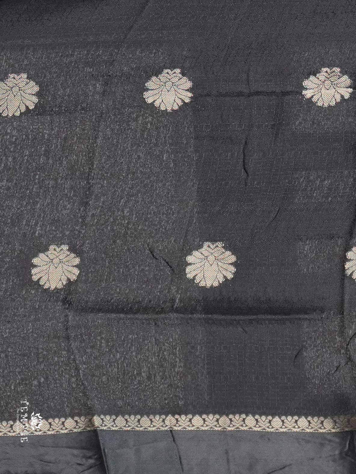 Khadi Silk Saree(Black) | TTDS2701