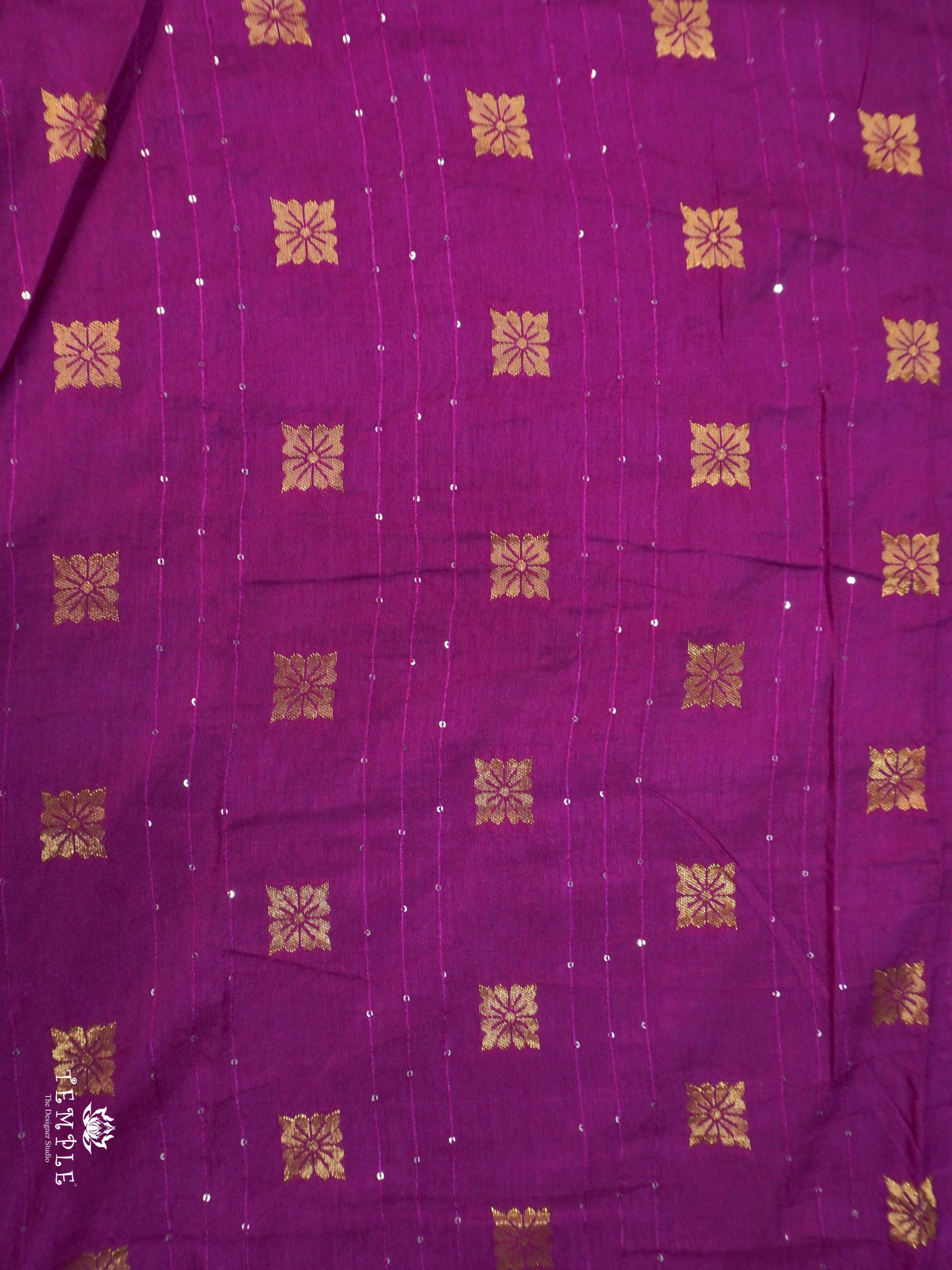 Semi Tussar Saree(Magenta)| TTDS3302