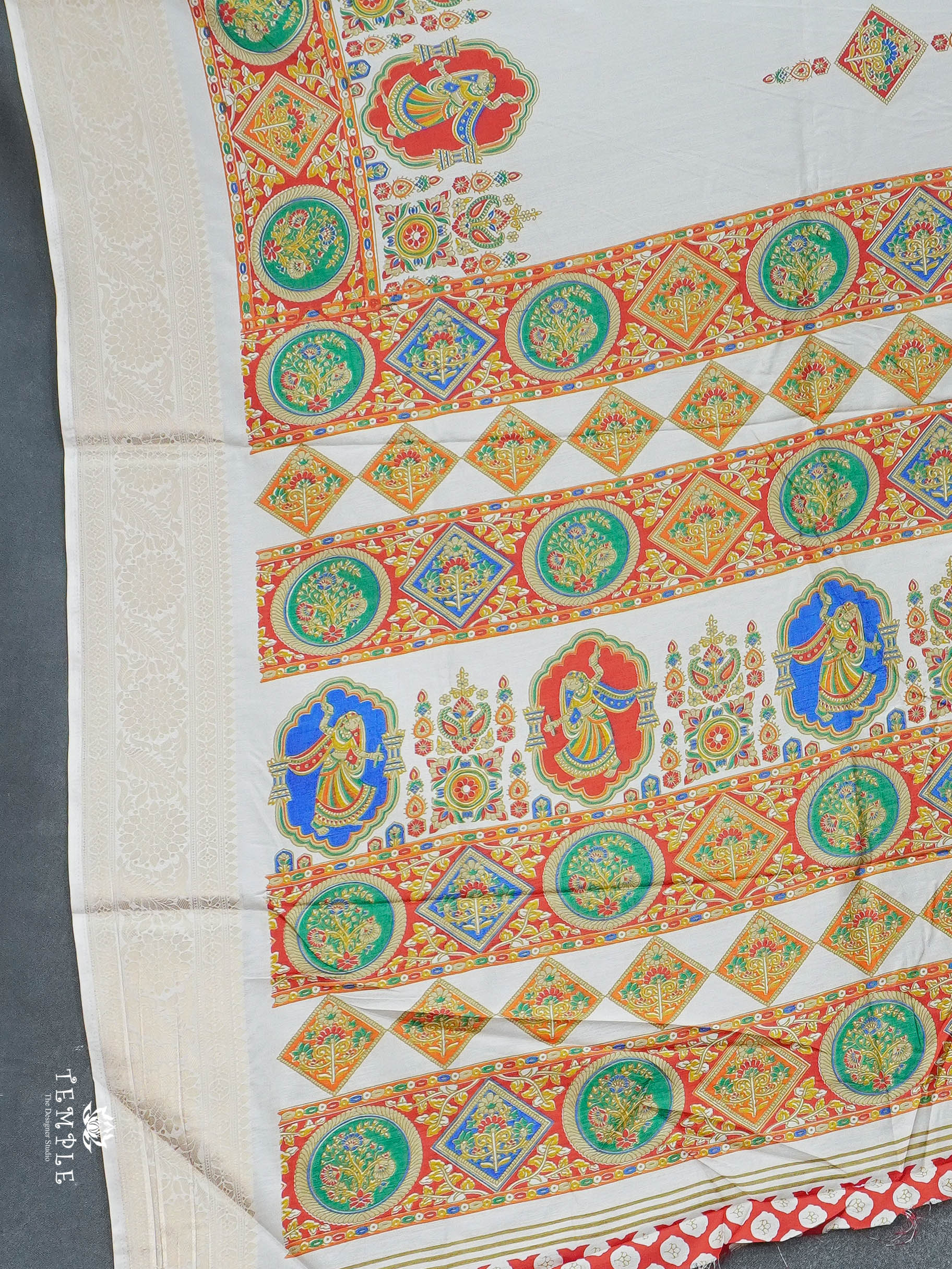 Printed Pashmina Touch Saree | TTDS2780