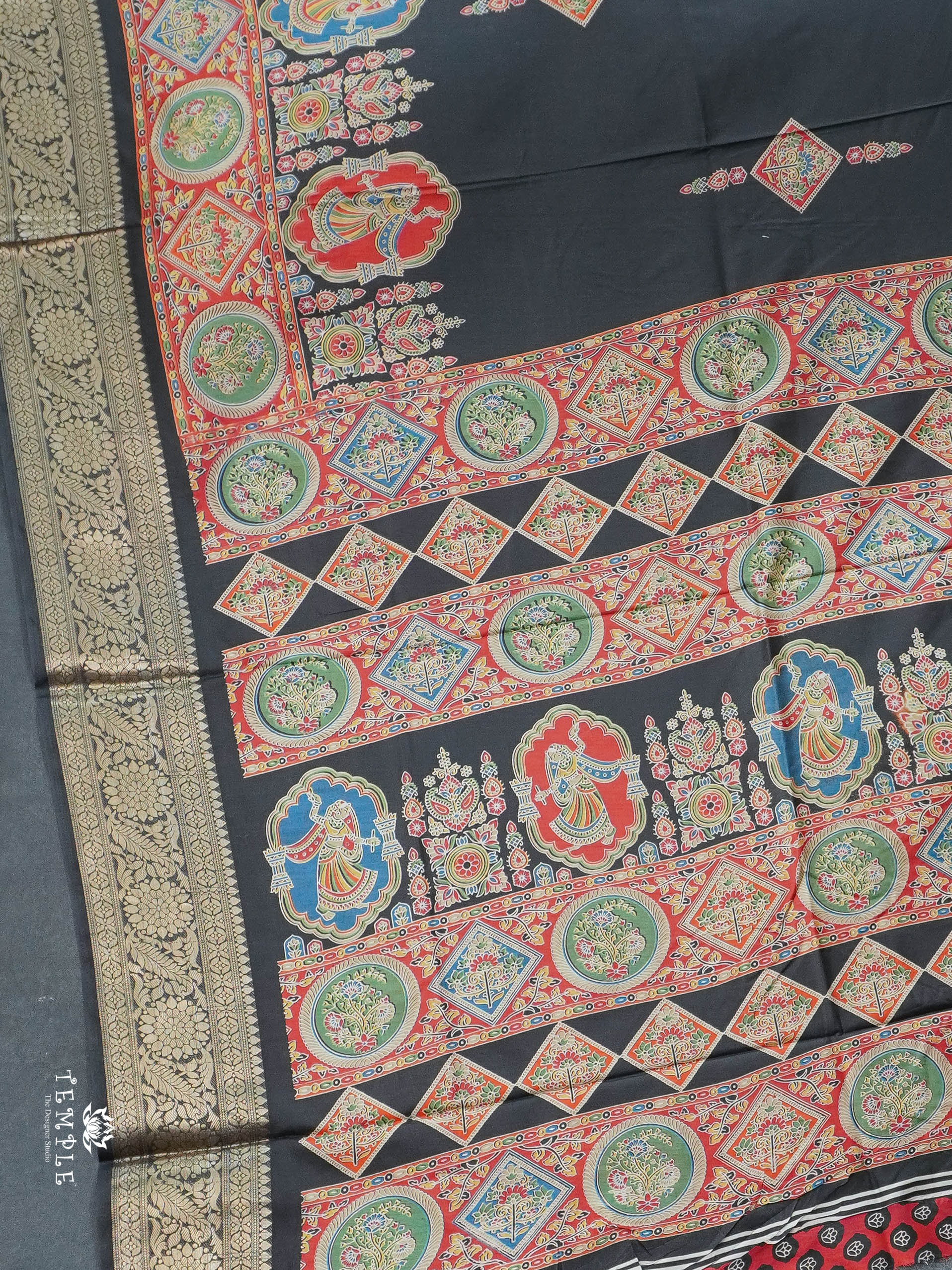 Printed Pashmina Touch Saree | TTDS2780