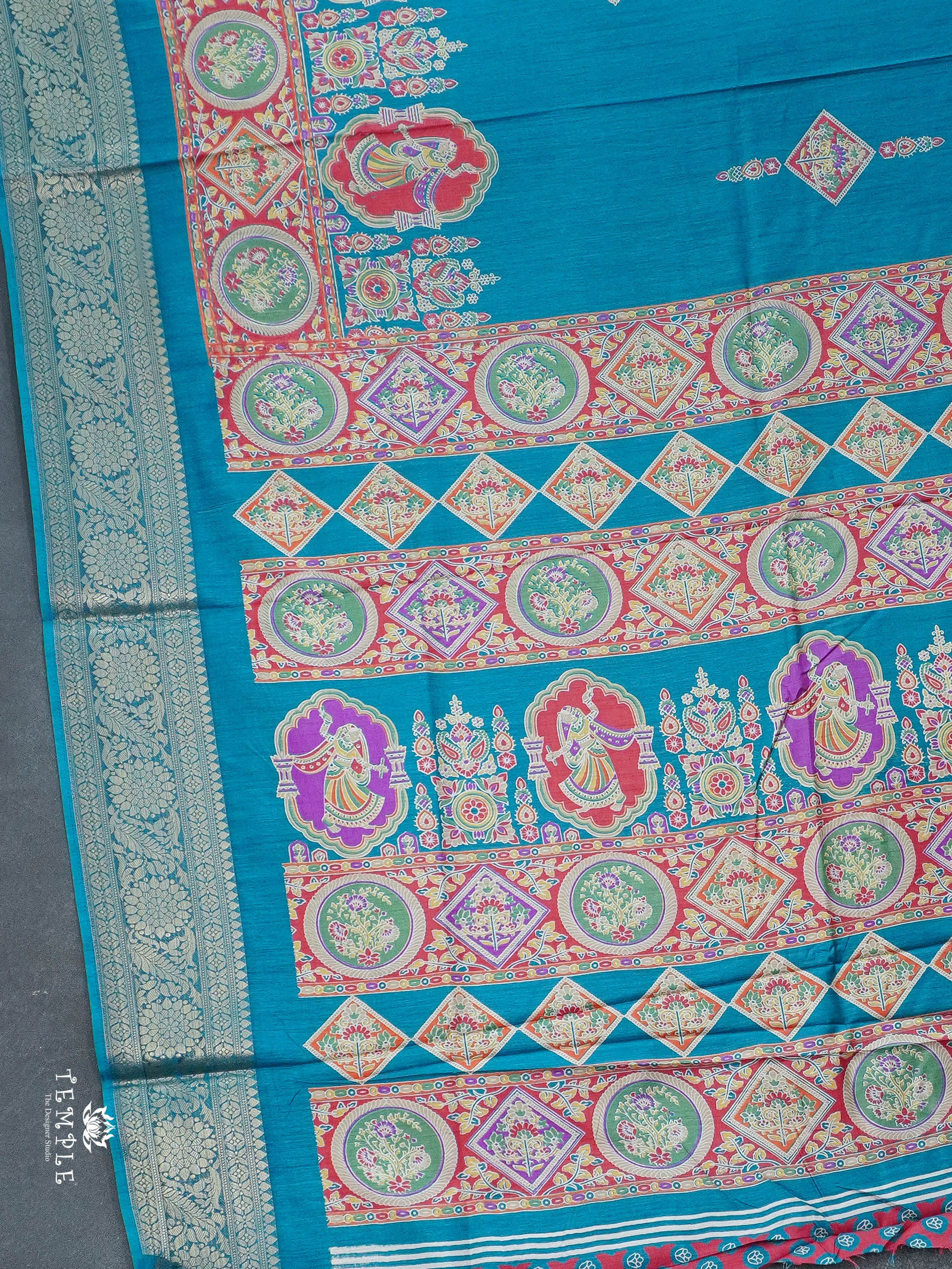 Printed Pashmina Touch Saree | TTDS2780