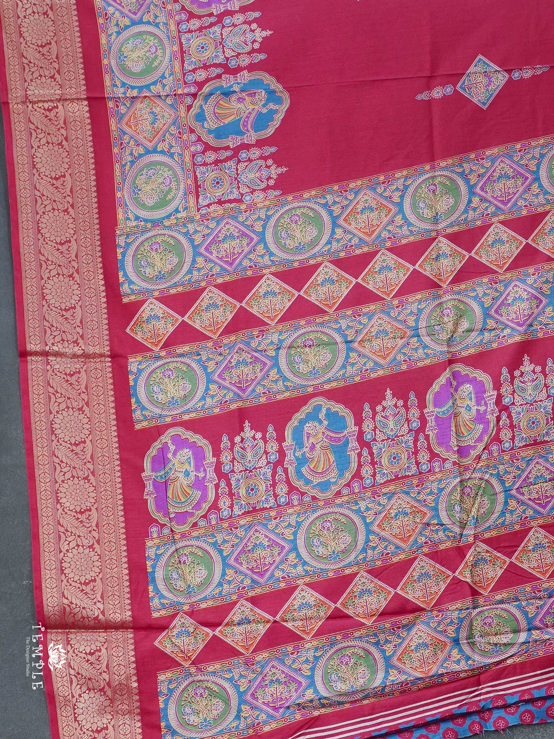 Printed Pashmina Touch Saree | TTDS2780