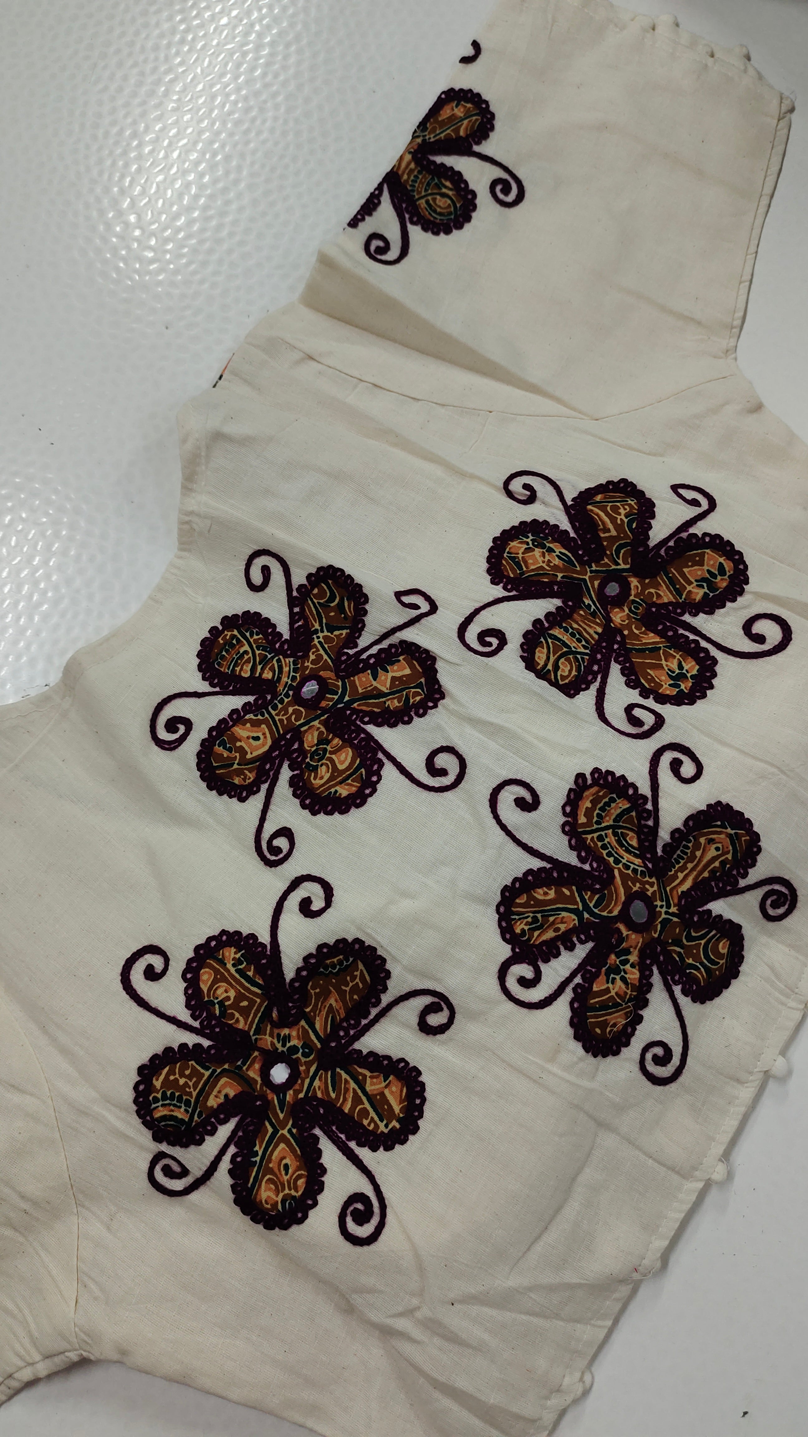 Applique Work Kadhi Readymade Blouse | TTDS2532