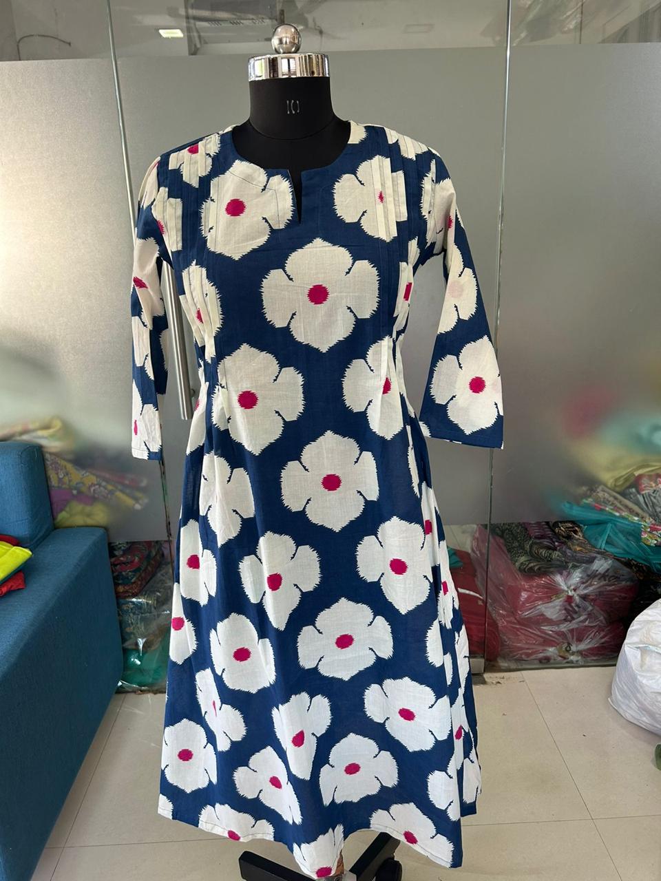 Floral Printed Mul Cotton Salwar | TTDS2015