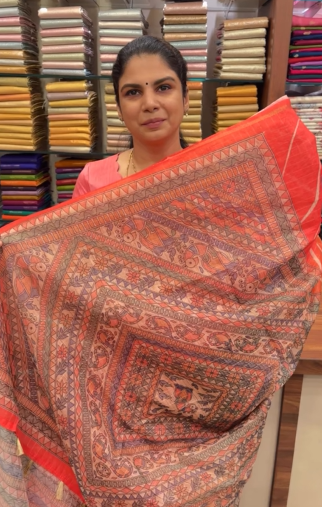 Chanderi Cotton Saree | TTDS2163 | PRE BOOKING