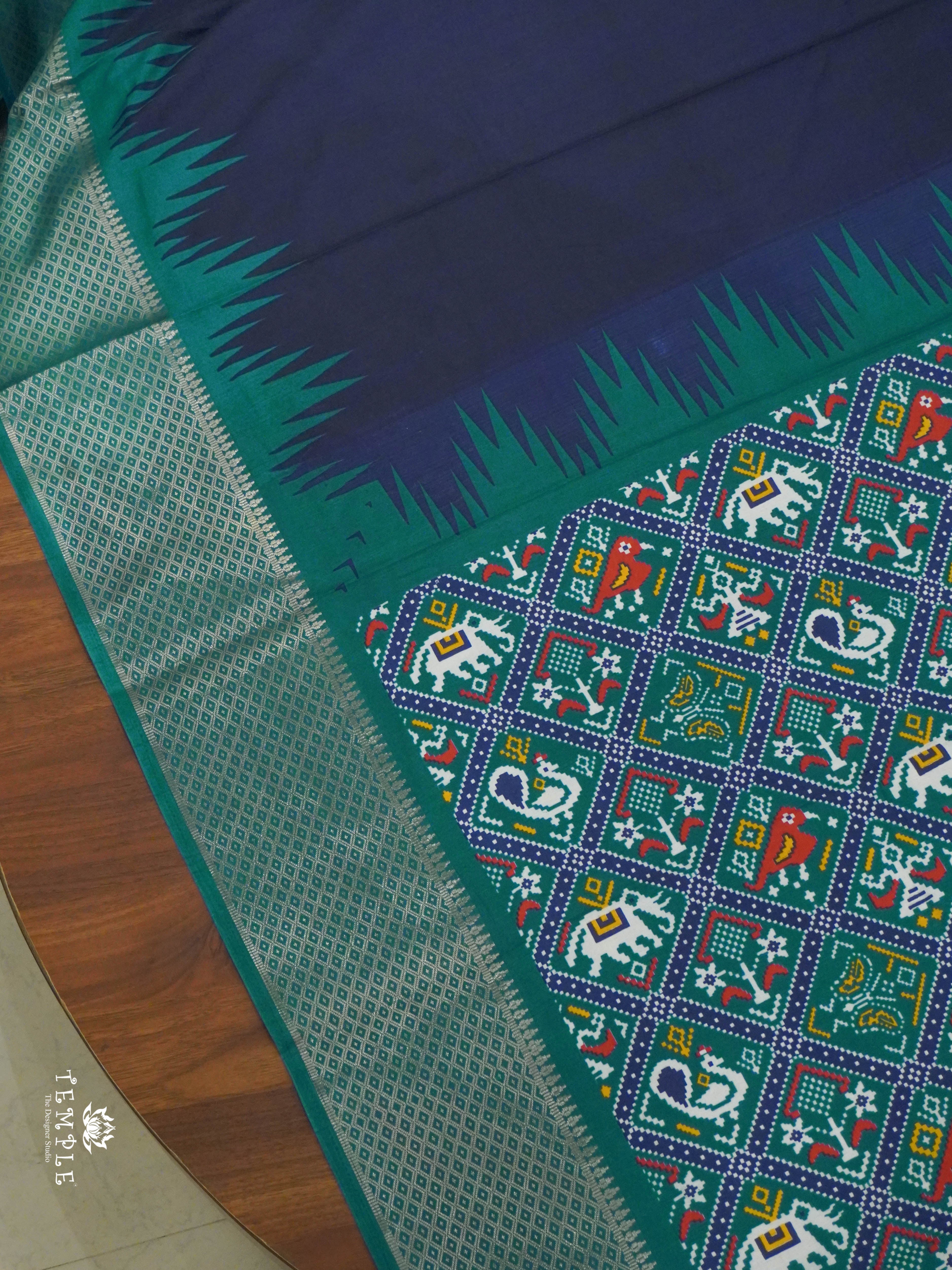 Dola Silk Saree With Temple Border | TTDS1496