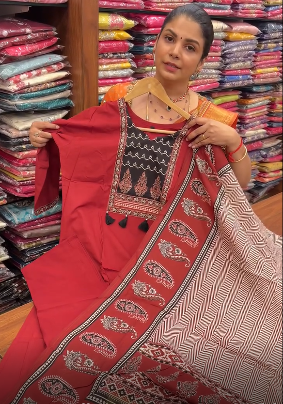 Jaipur Printed Cotton Salwar Set | TTDS2175