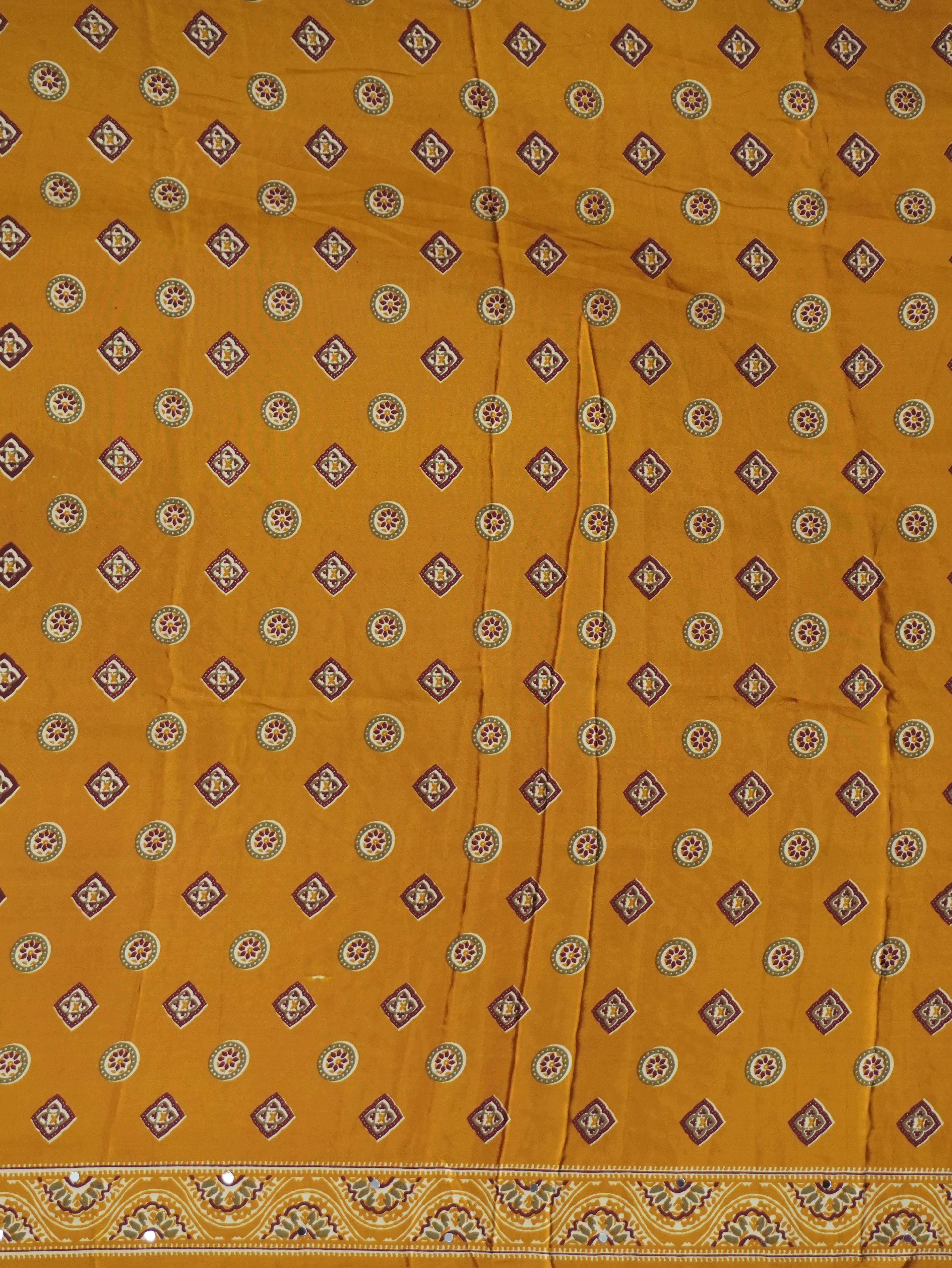 Ajrakh Printed Modal Silk Saree | TTDS3165