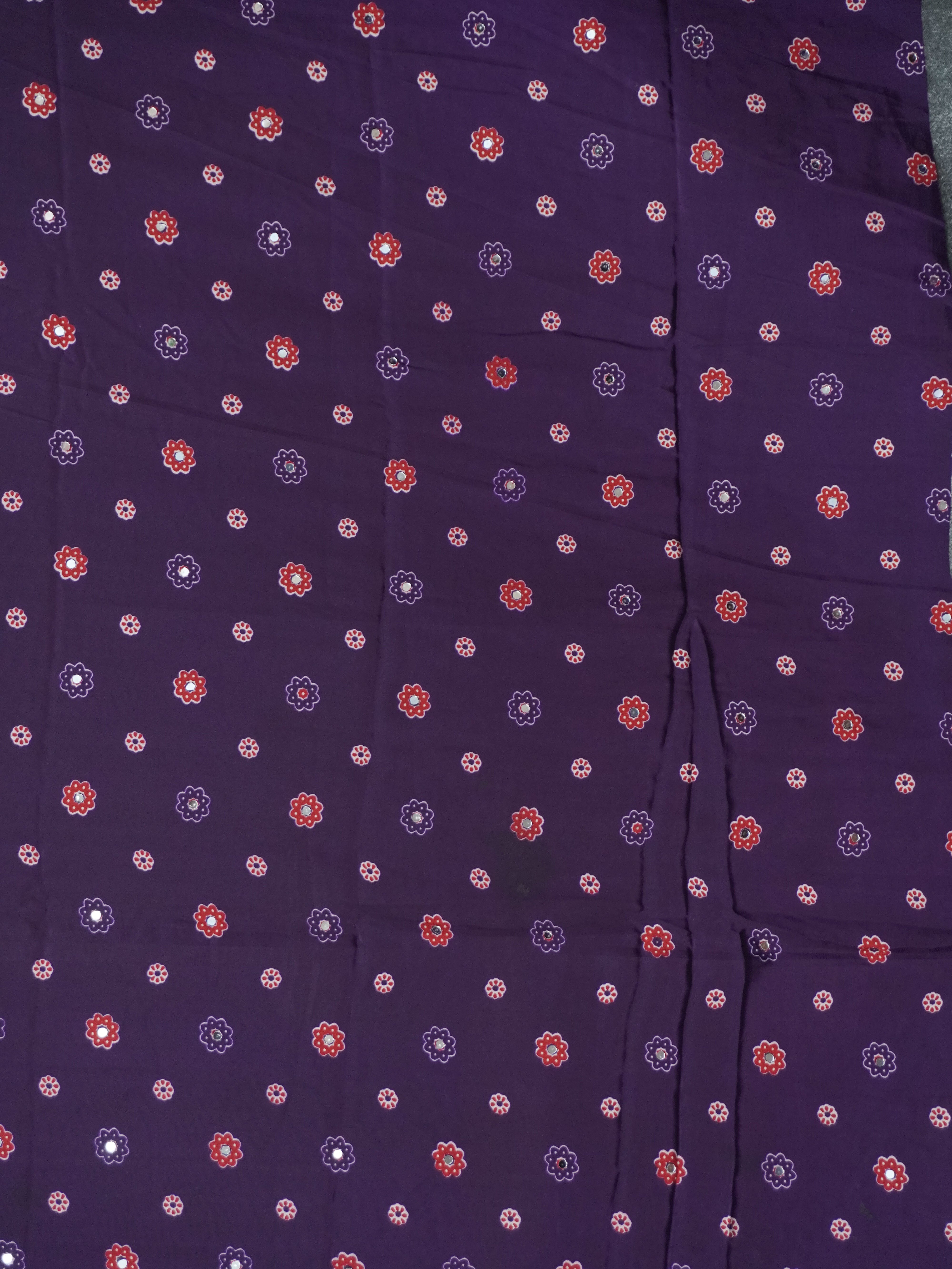 Ajrakh Printed Modal Silk Saree | TTDS3167