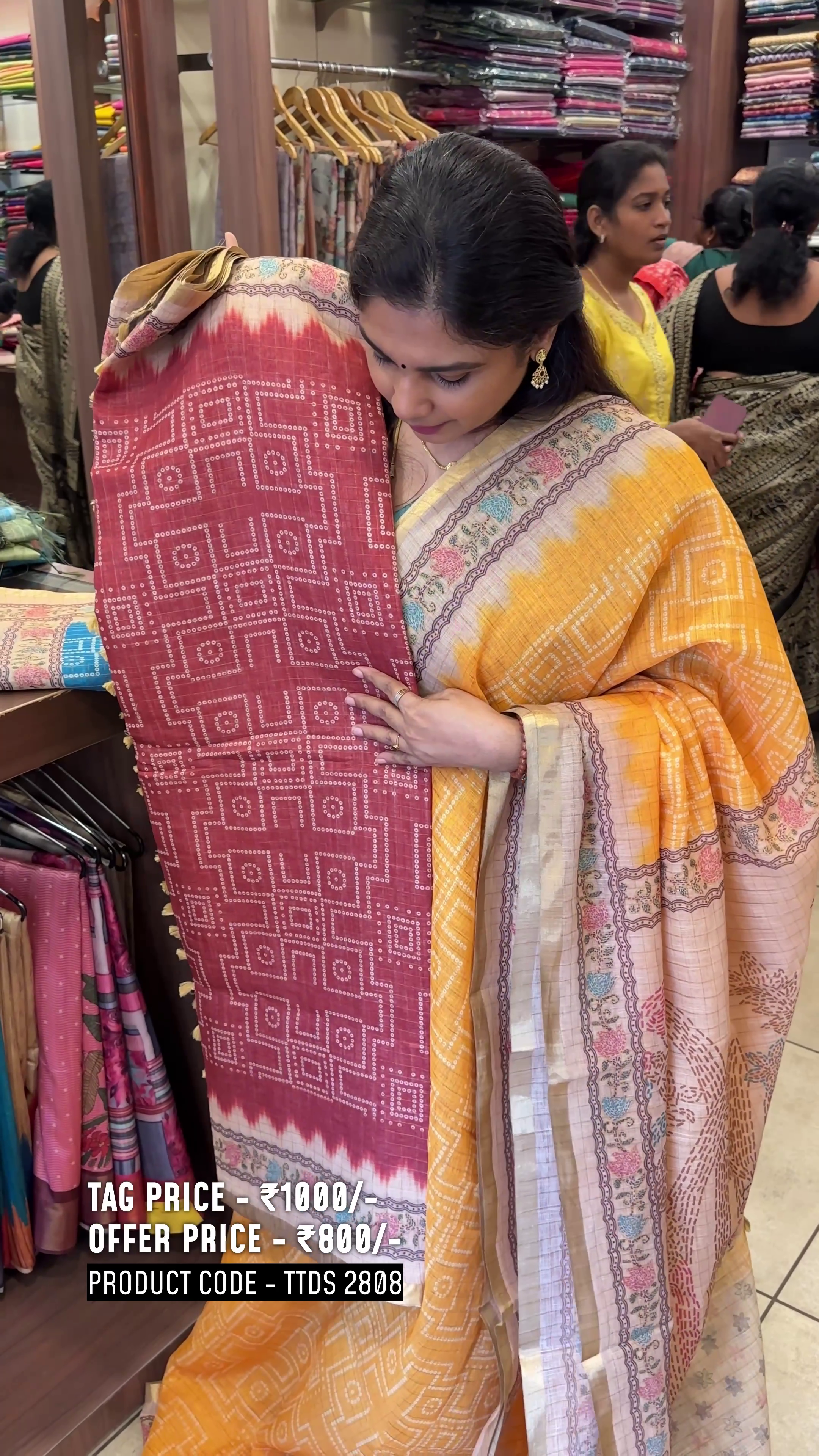 Linen Cotton Saree | TTDS2808